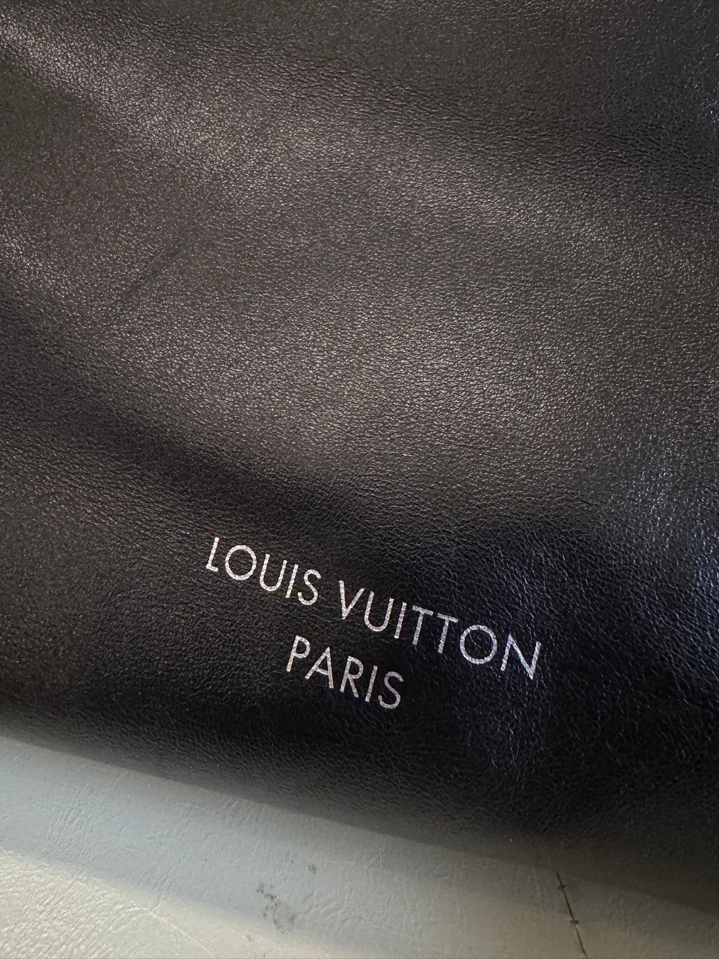 Louis Vuitton CarryAll Black Leather Shoulder Bag