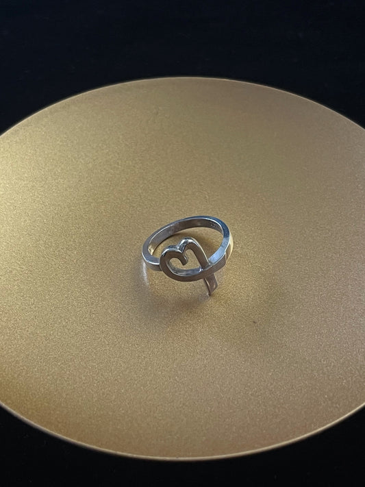 Vintage Tiffany S925 Heart Ring