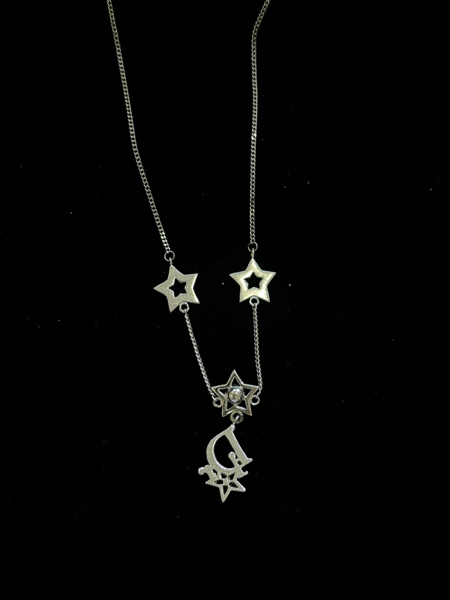 Vintage Dior Triple Stars Adjustable Necklace