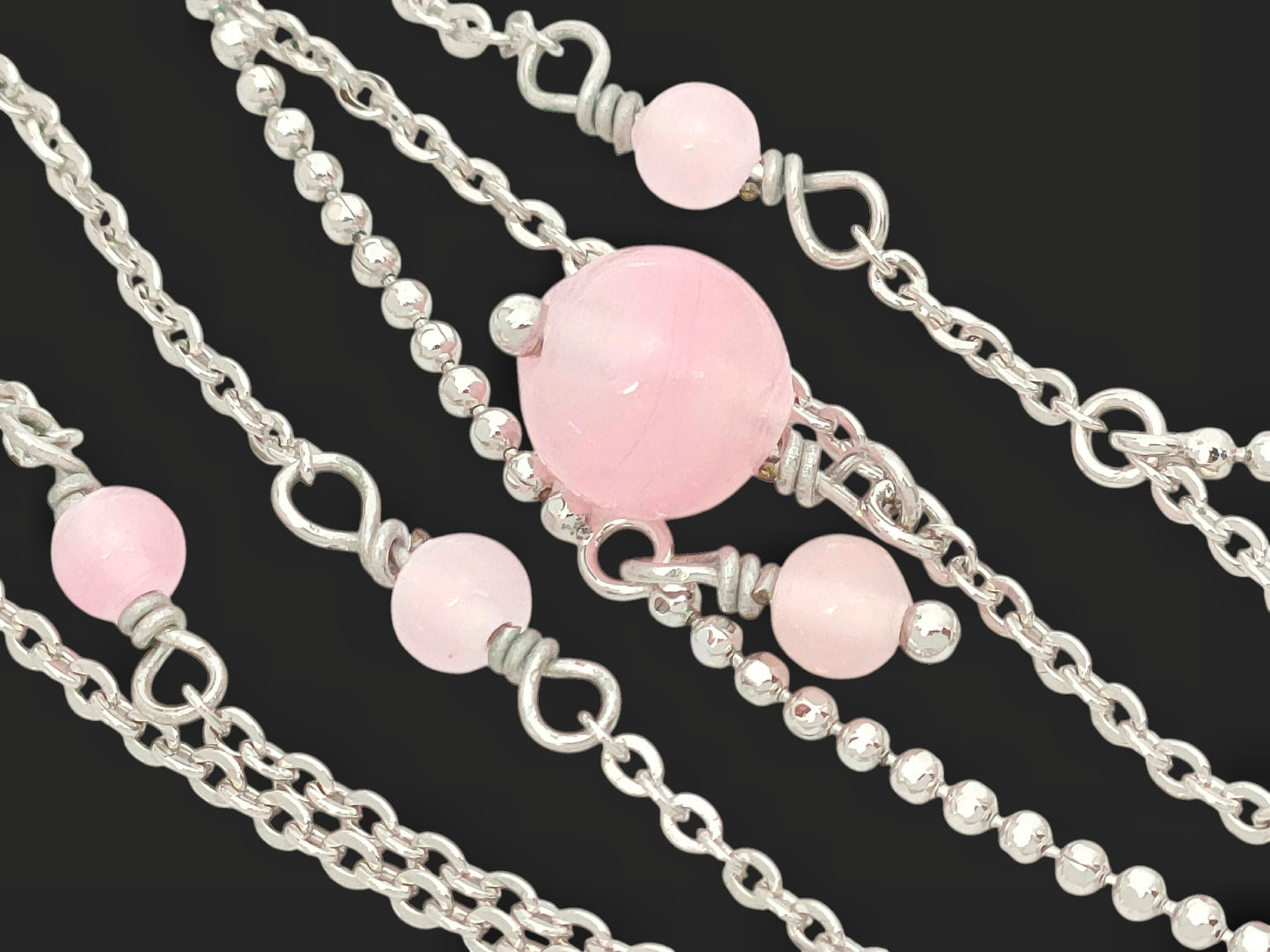 Dior Vintage Crystal CD Bow Pearl Drop Necklace
