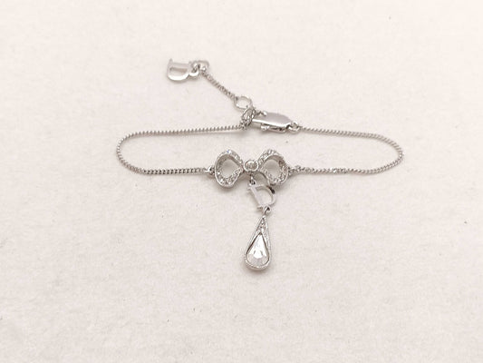 Vintage Dior Silver “Mermaid Teardrop” Crystal Bracelet