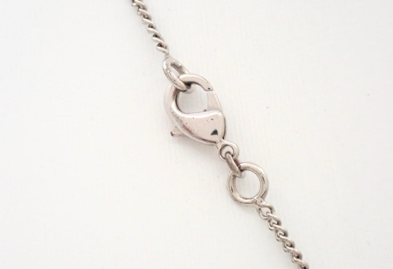 Chanel 2007 Crystal CC Camellia Pendant Necklace