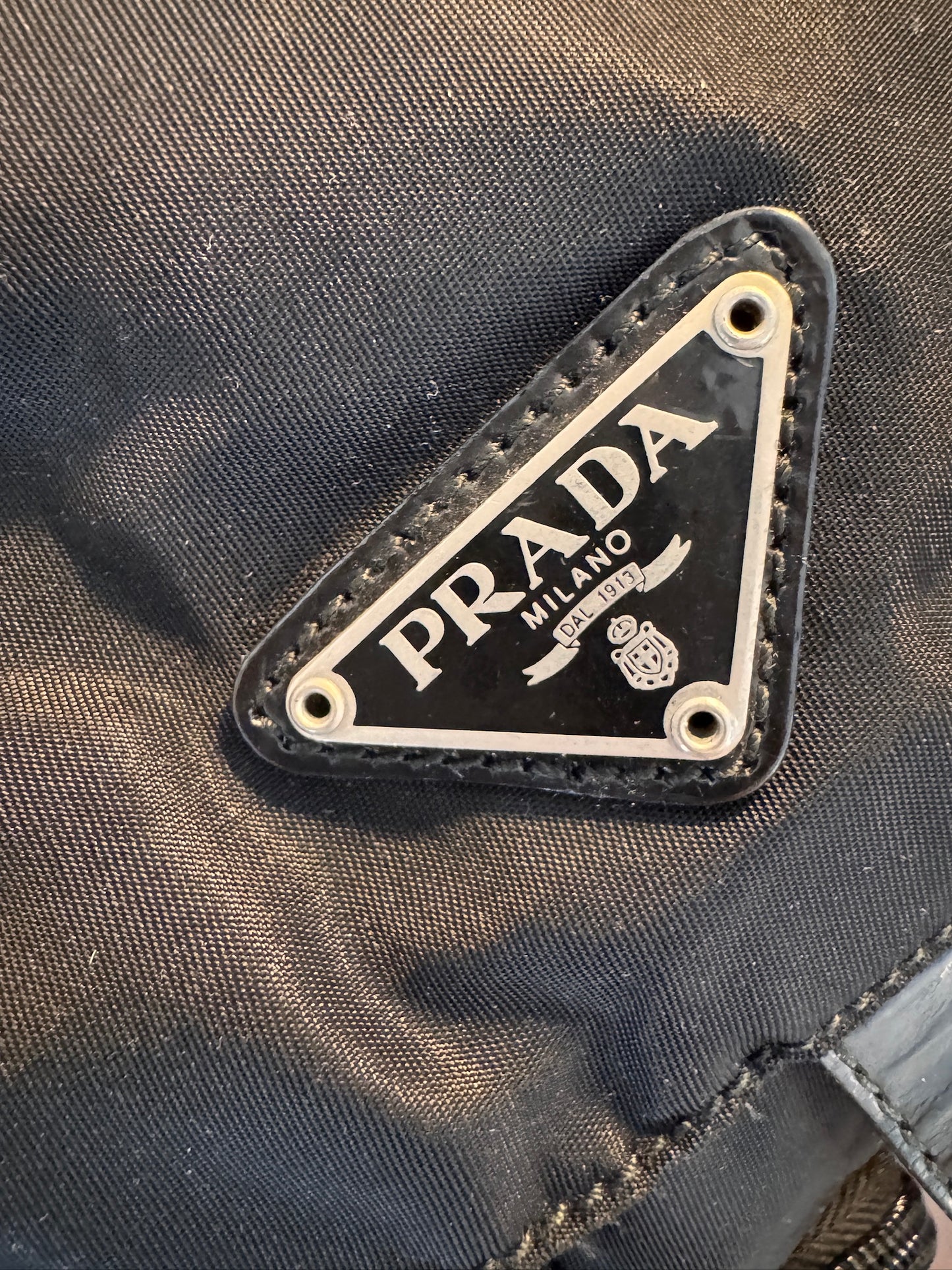 Prada Vintage Black Nylon Mini Backpack
