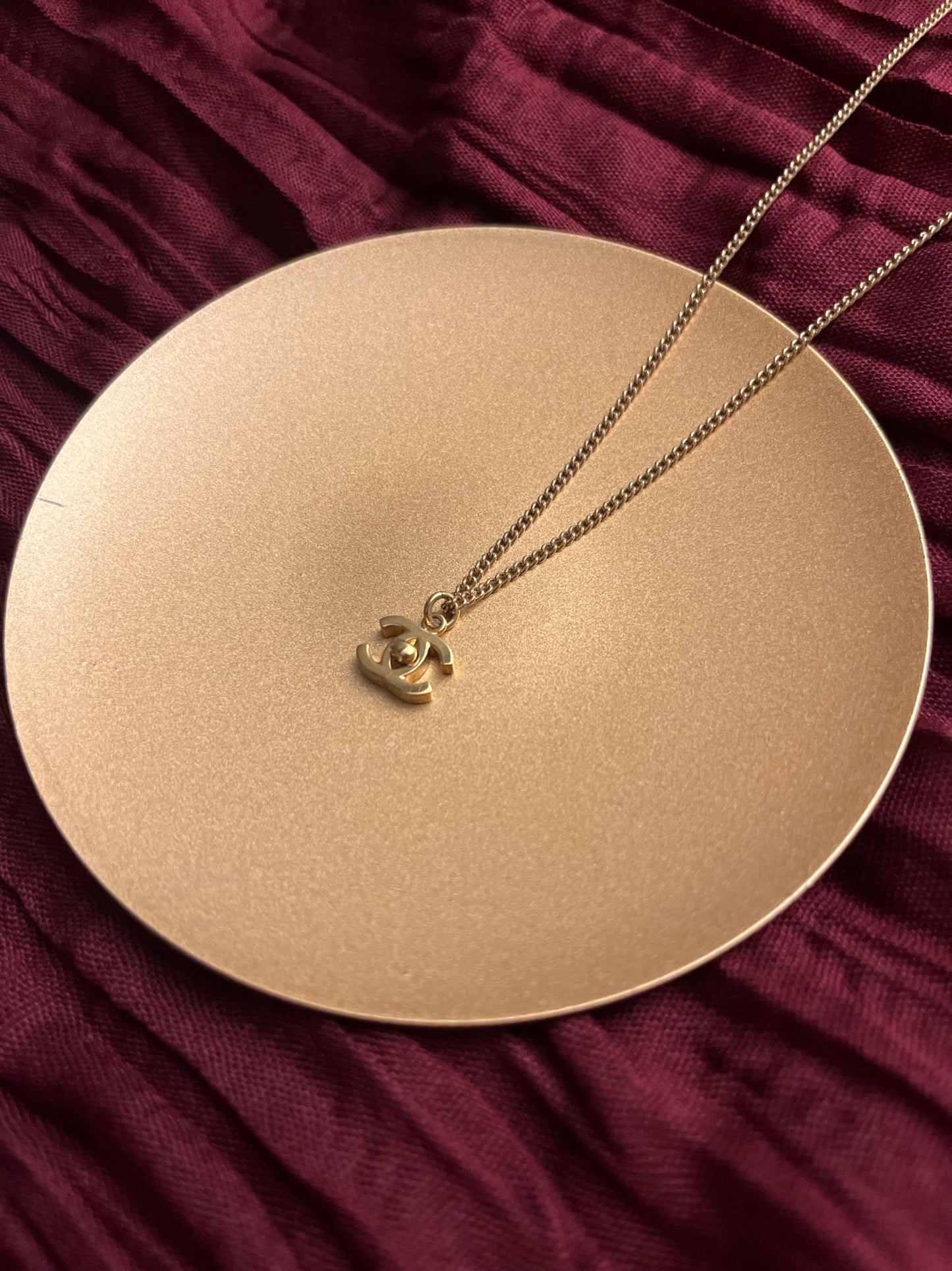 Chanel 2010 Vintage Mini Turnlock Clasp Necklace