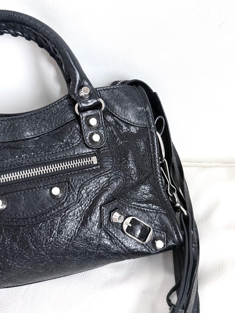 Balenciaga Classic City Mini Bag – Black Silver