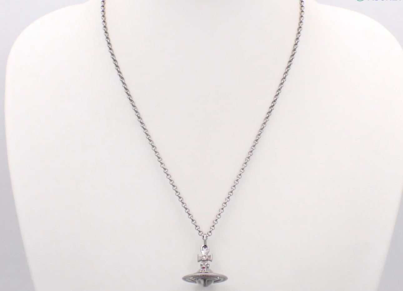 Vintage Vivienne Westwood Gunmetal Orb Pendant Necklace