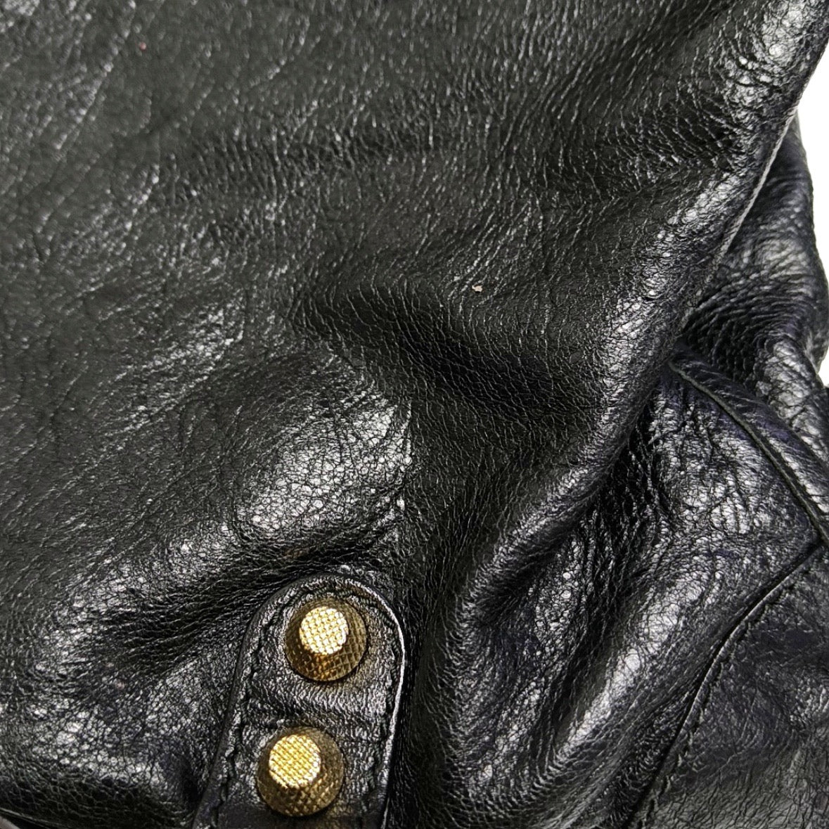 Balenciaga Black and Gold Medium Bag