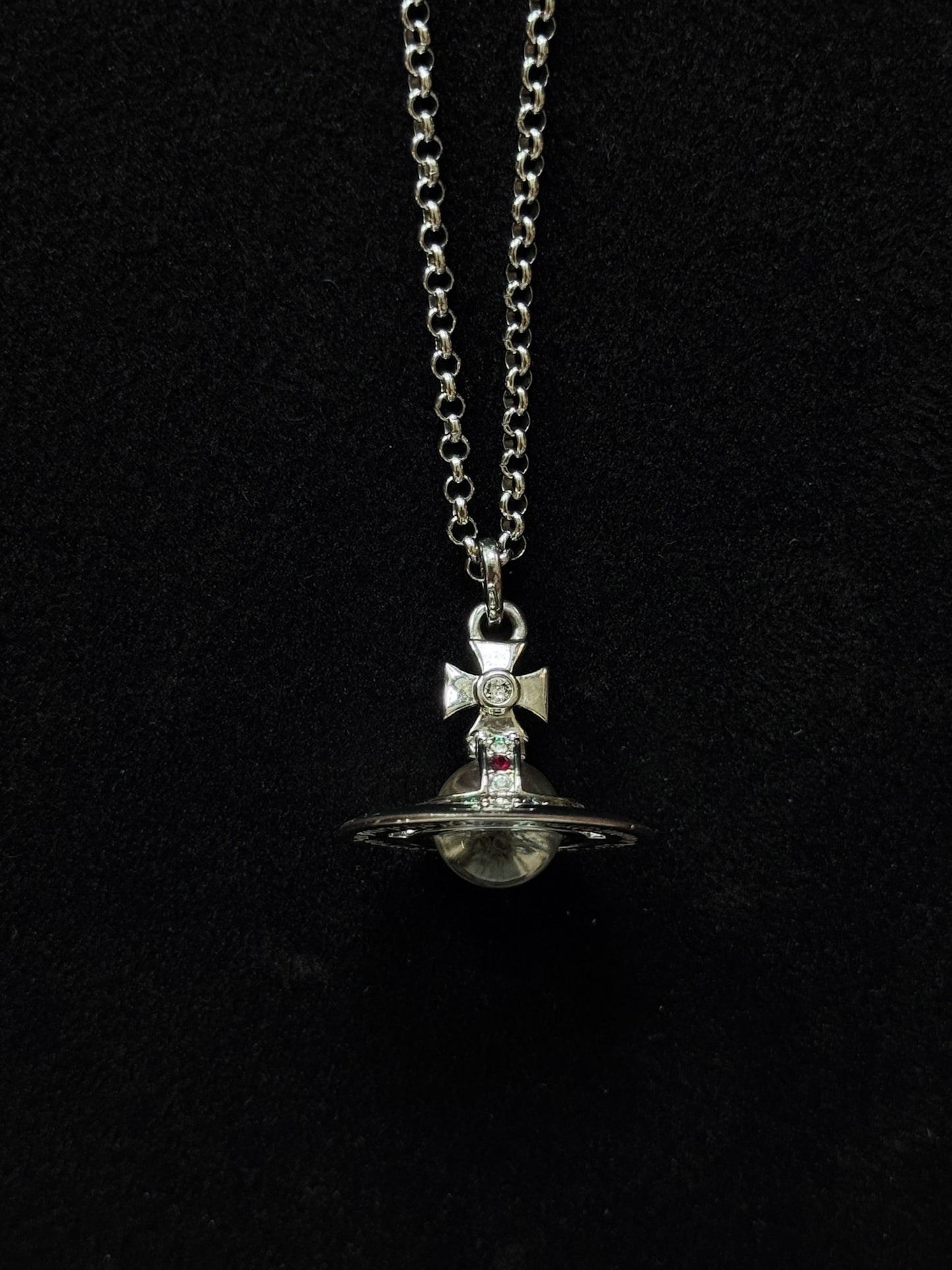 Vivienne Westwood Silver-Tone Orb Pendant Necklace