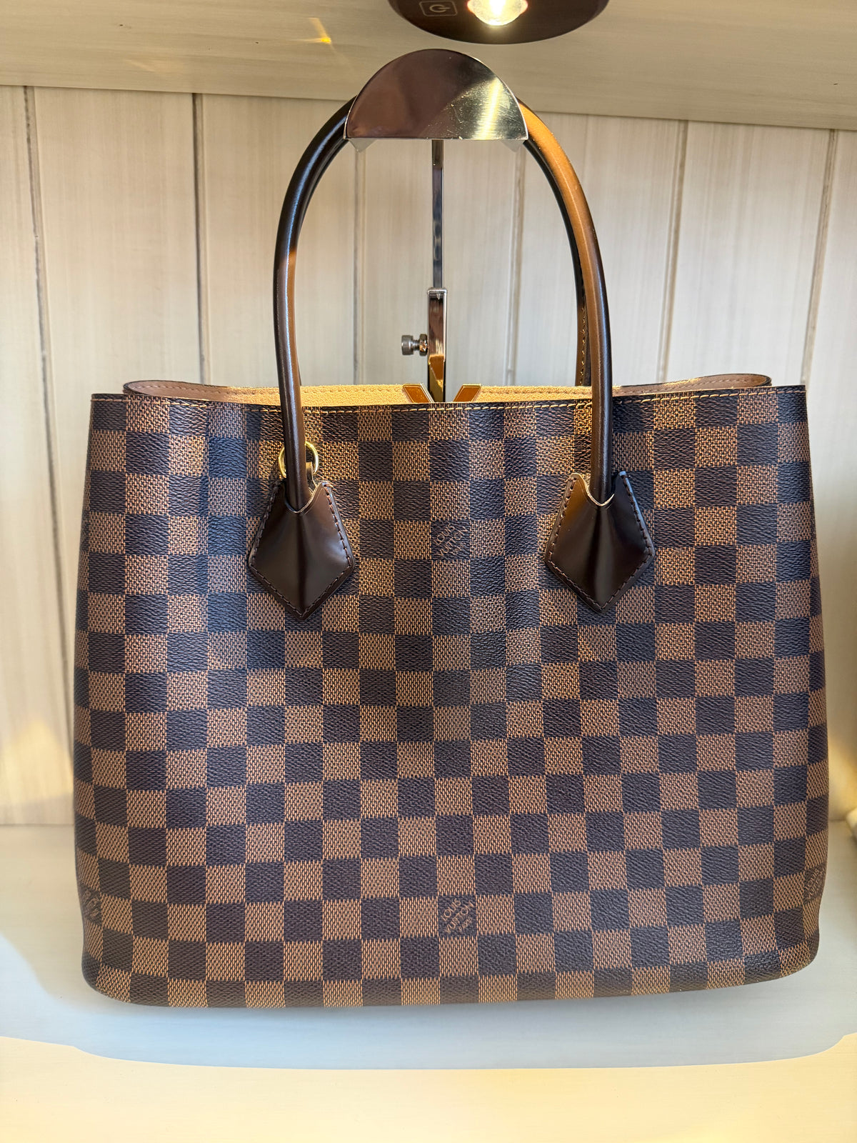 LV Classic Damier Ebene Kensington Tote Bag