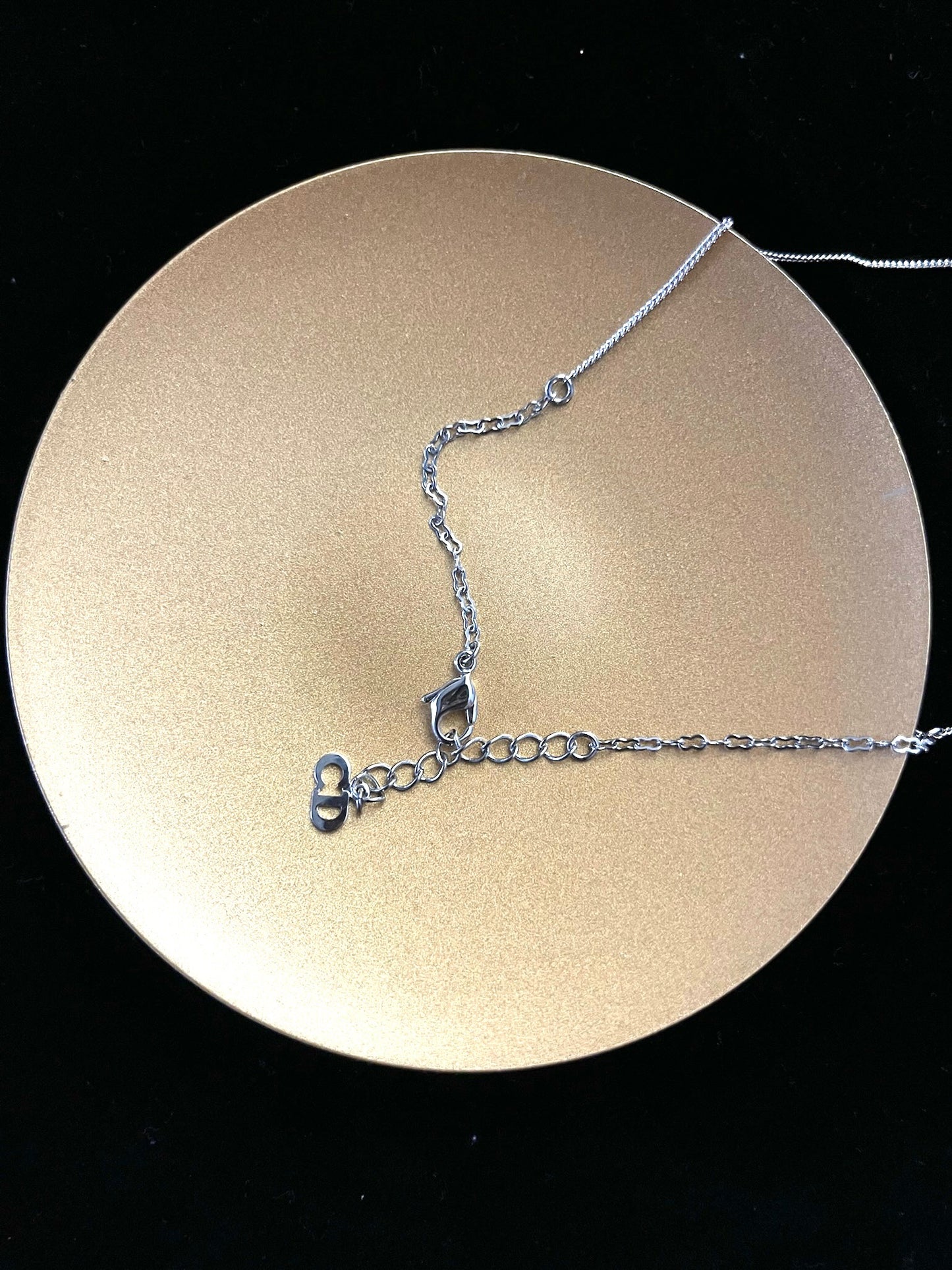 Dior Vintage Silver-Tone Adjustable Lock Necklace