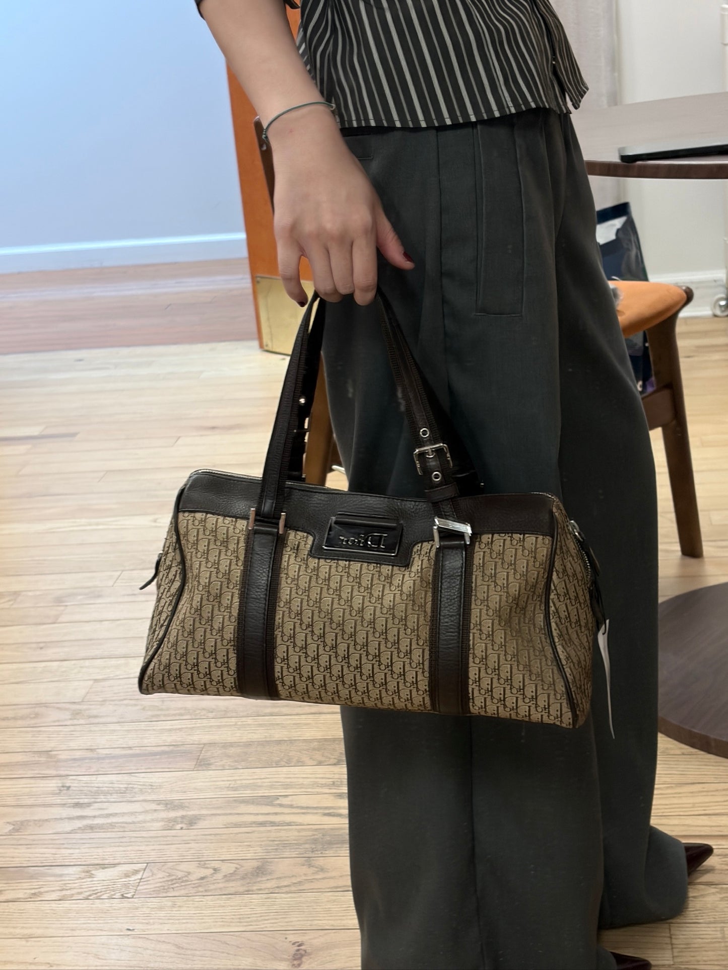 Vintage Dior Trotter Boston Bag