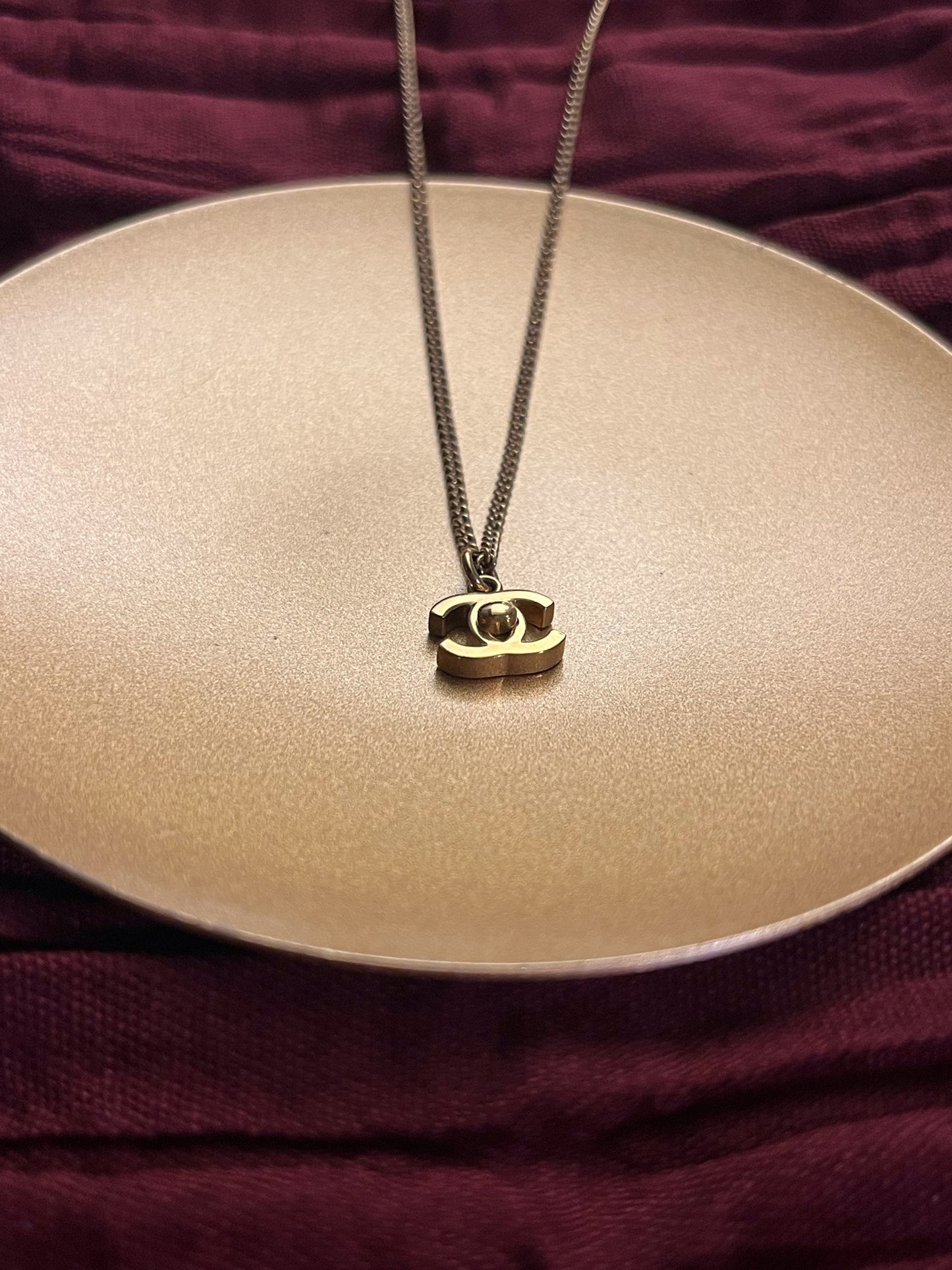 Chanel 2010 Vintage Mini Turnlock Clasp Necklace