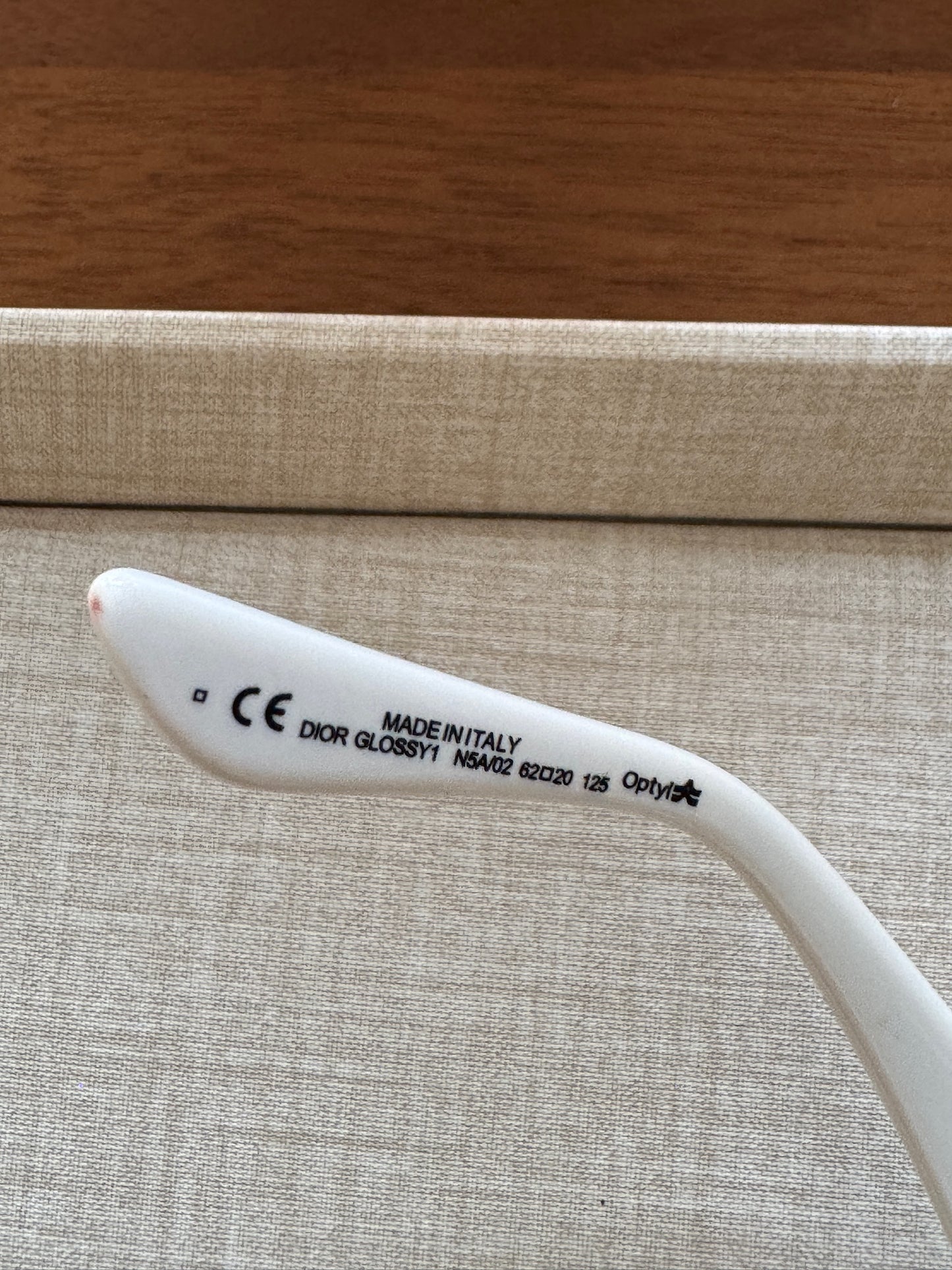 Dior White Oversized Logo Gradiant Sunglasses