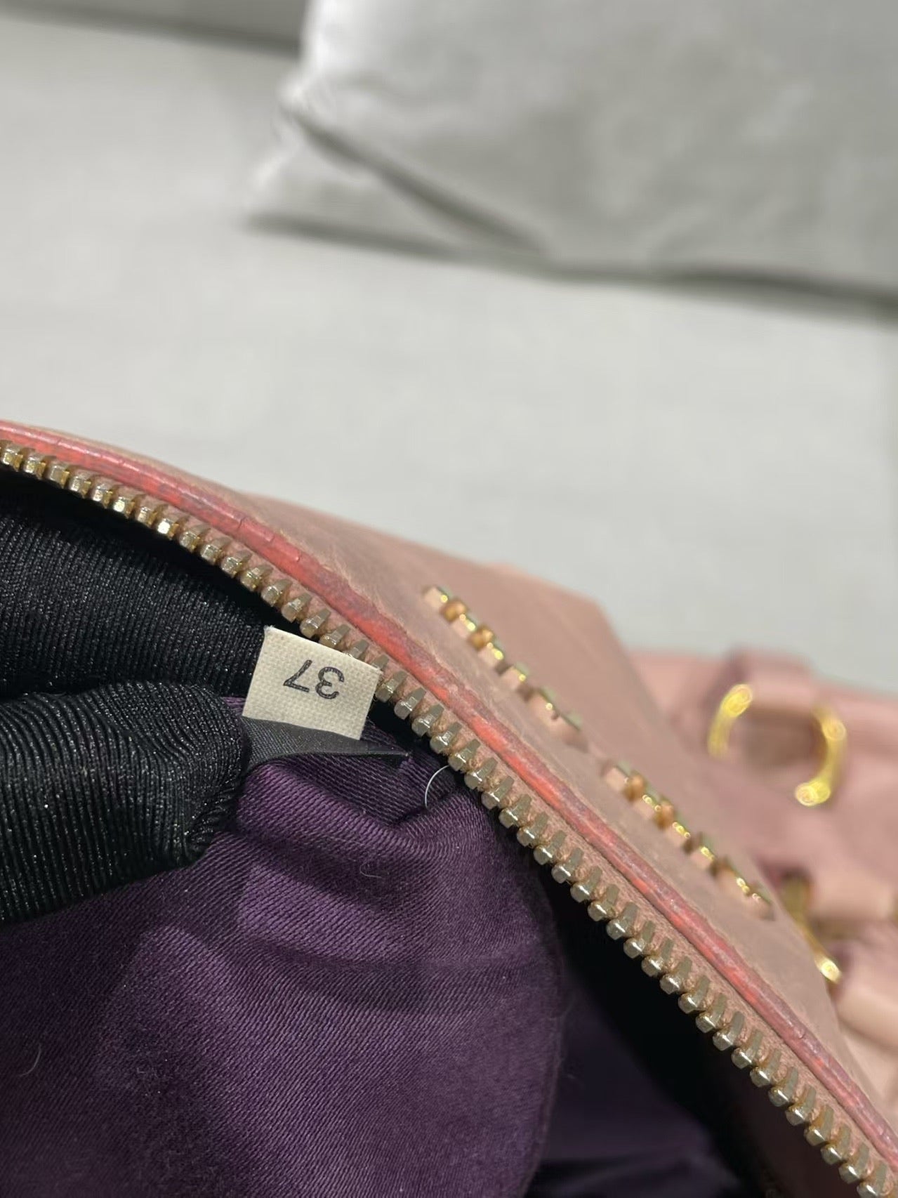 Miu Miu Vitello Lux Bow Satchel – Pink