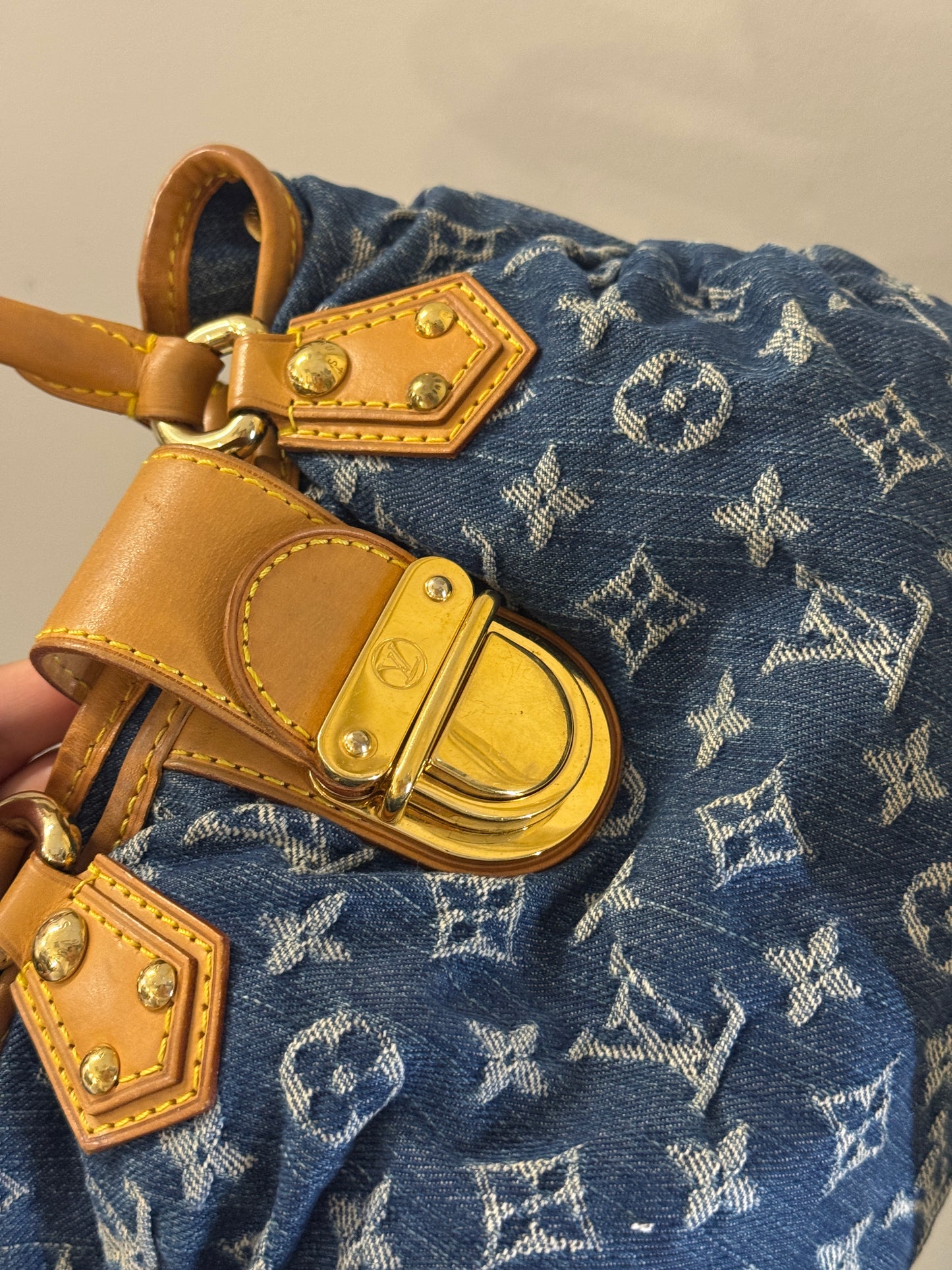 Louis Vuitton Denim Pleaty Mini Shoulder Bag