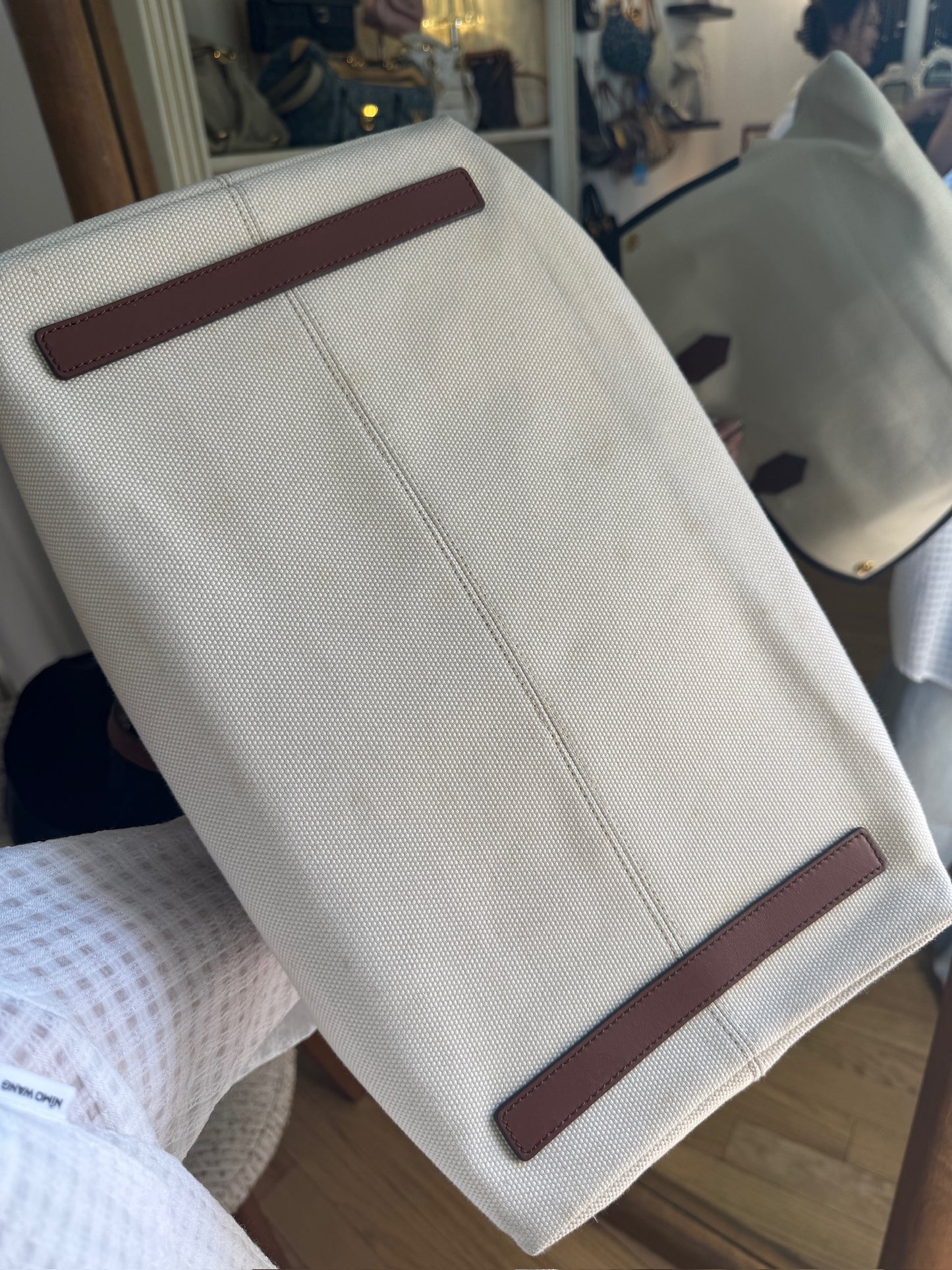 Burberry Graphic Canvas Large Tote