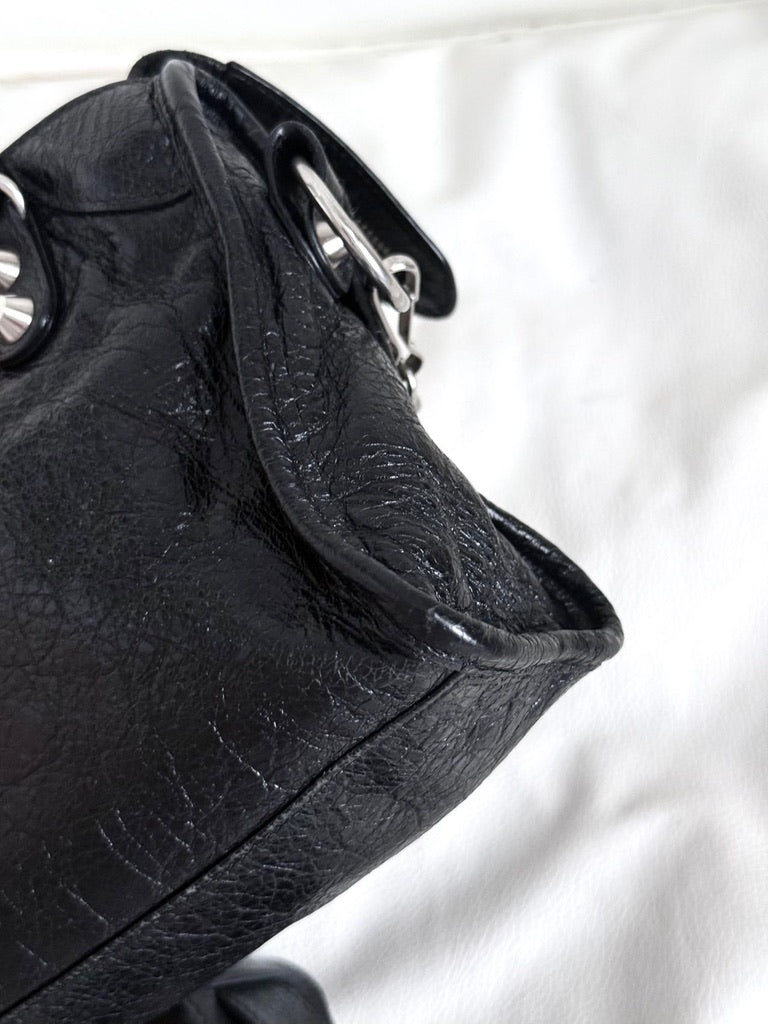 Balenciaga Classic City Mini Bag – Black Silver