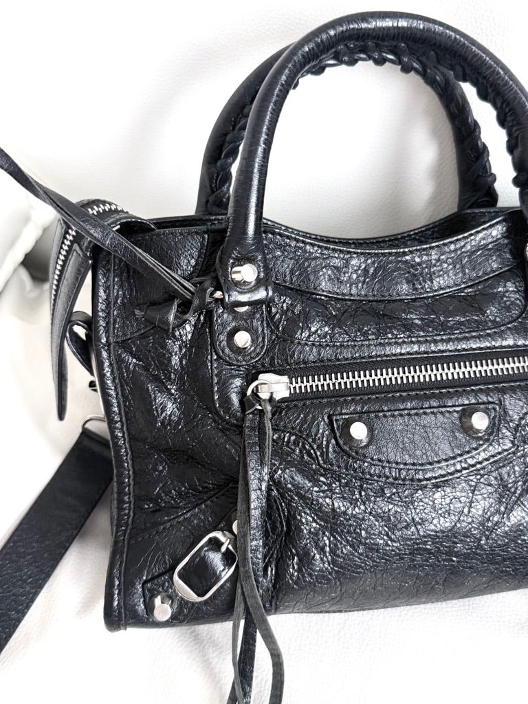 Balenciaga Classic City Mini Bag – Black Silver