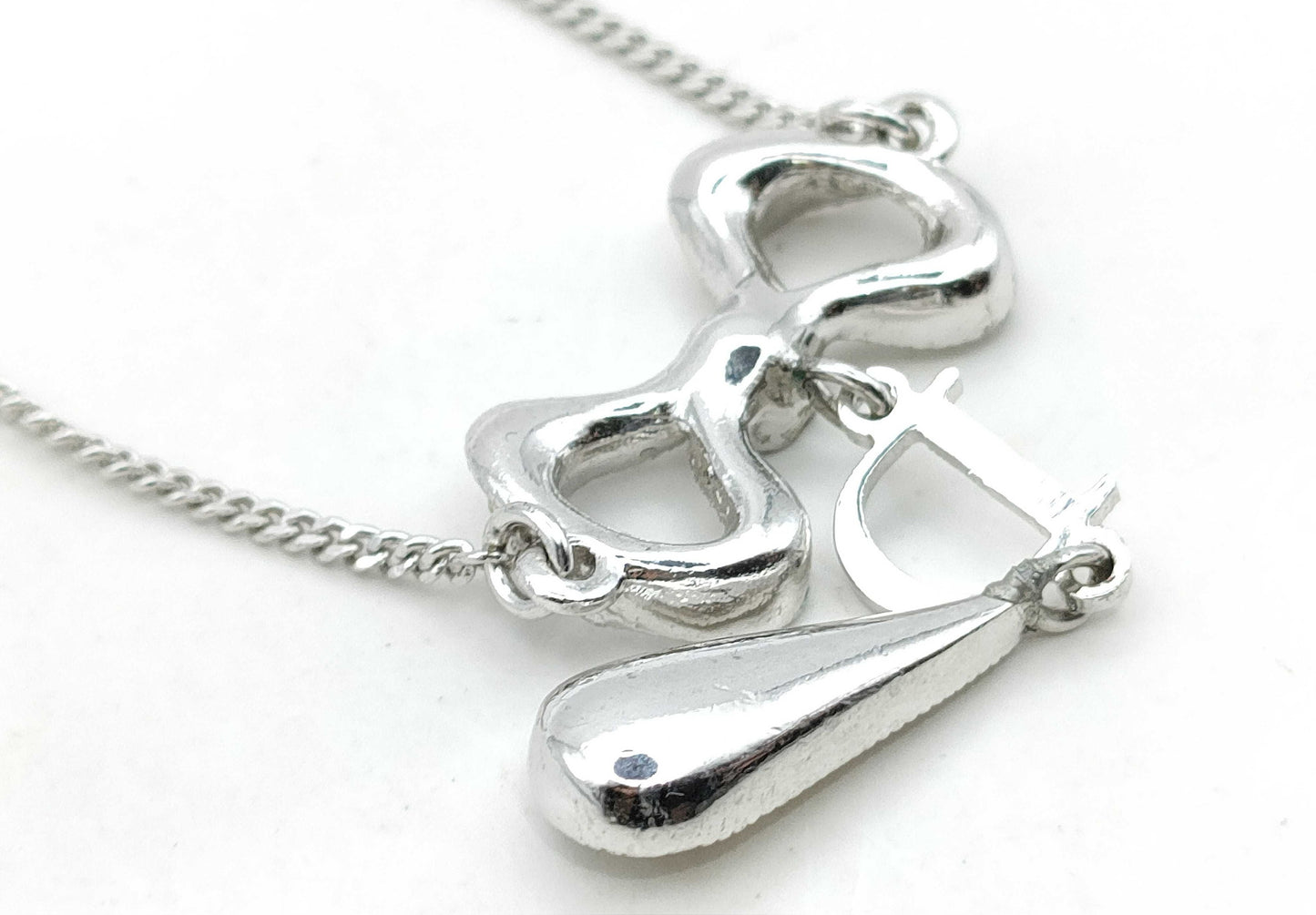 Vintage Dior Crystal Bow Drop Bracelet – Silver Tone