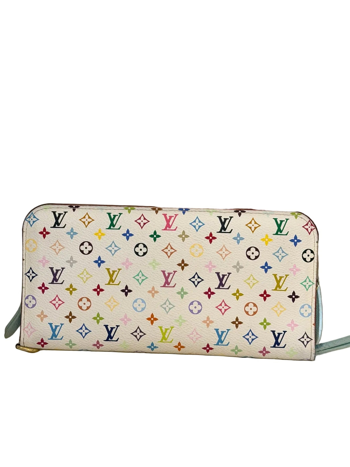 Takashi Murakami X Louis Vuitton White Monogram Multicolore Long Wallet