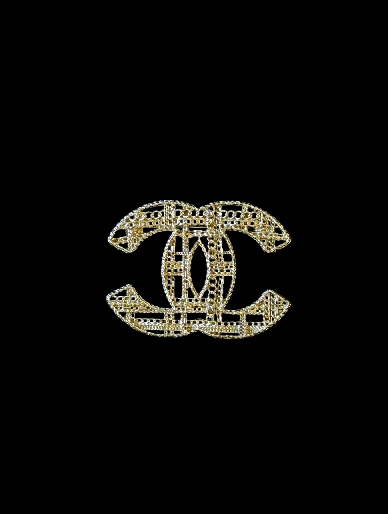 Chanel 2013 Openwork CC Filigree Brooch