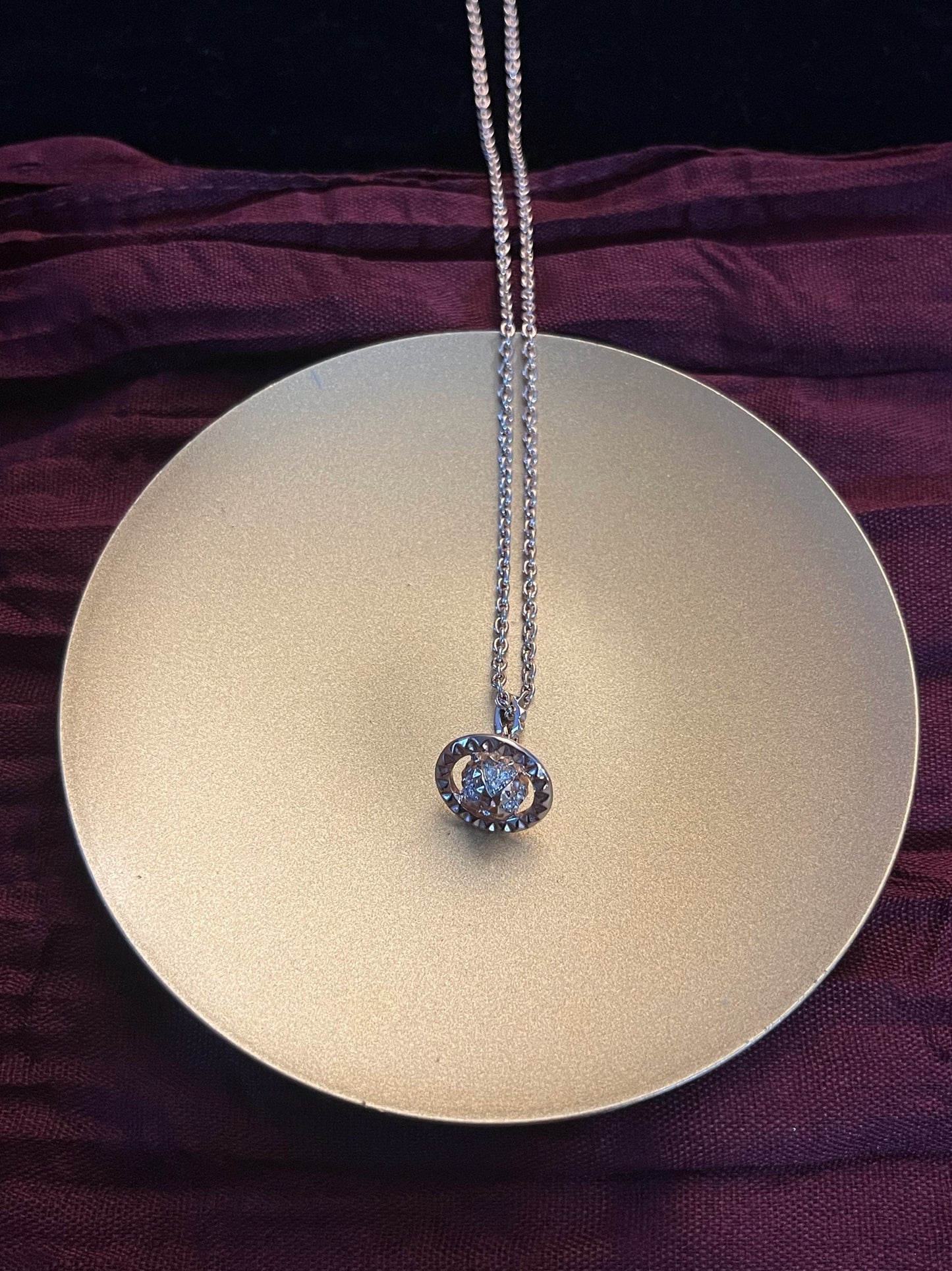 Vintage Vivienne Westwood Gold & Silver-Tone Pavé Mini Orb Necklace