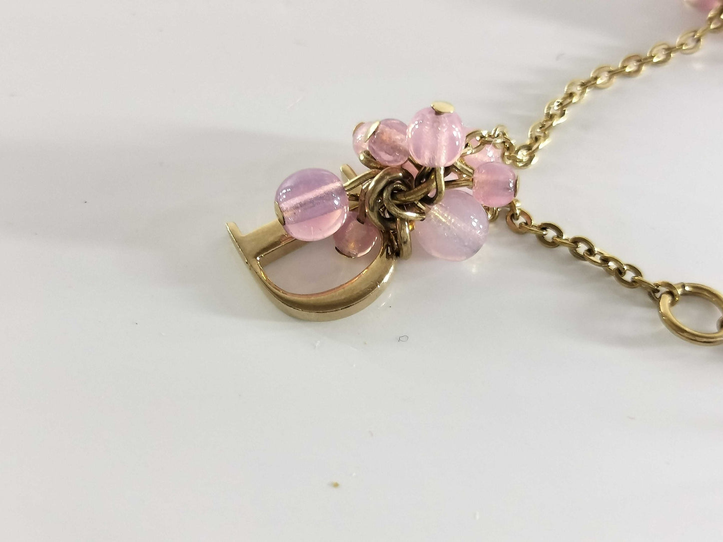 Vintage Dior Pink Petal Logo Bracelet