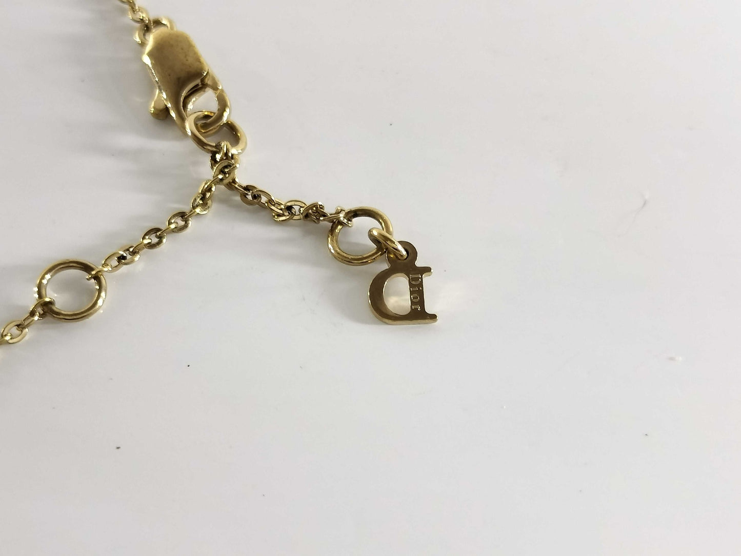 Vintage Dior Pink Petal Logo Bracelet