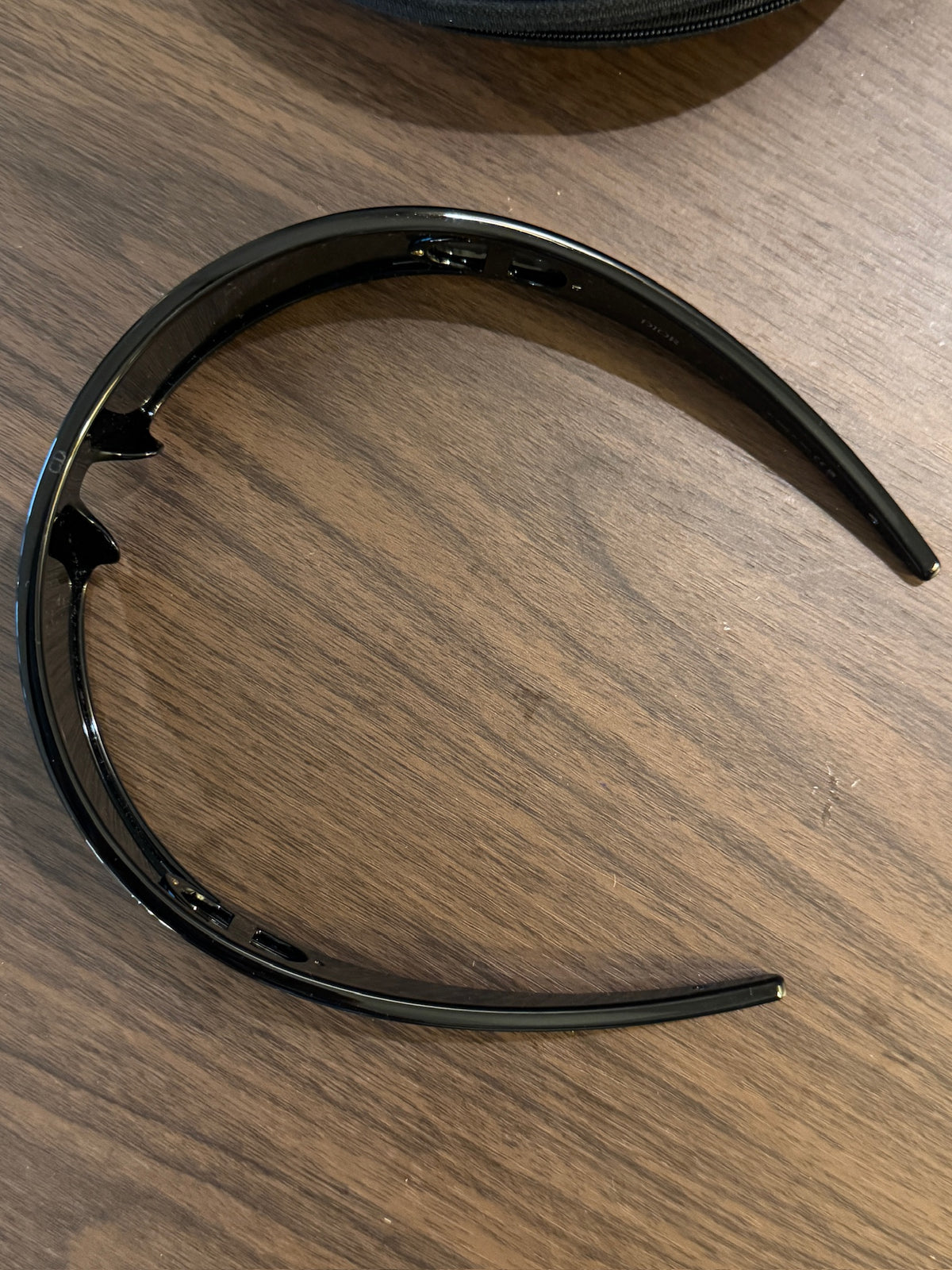 Dior Black and Gold Wide Sunglasses
