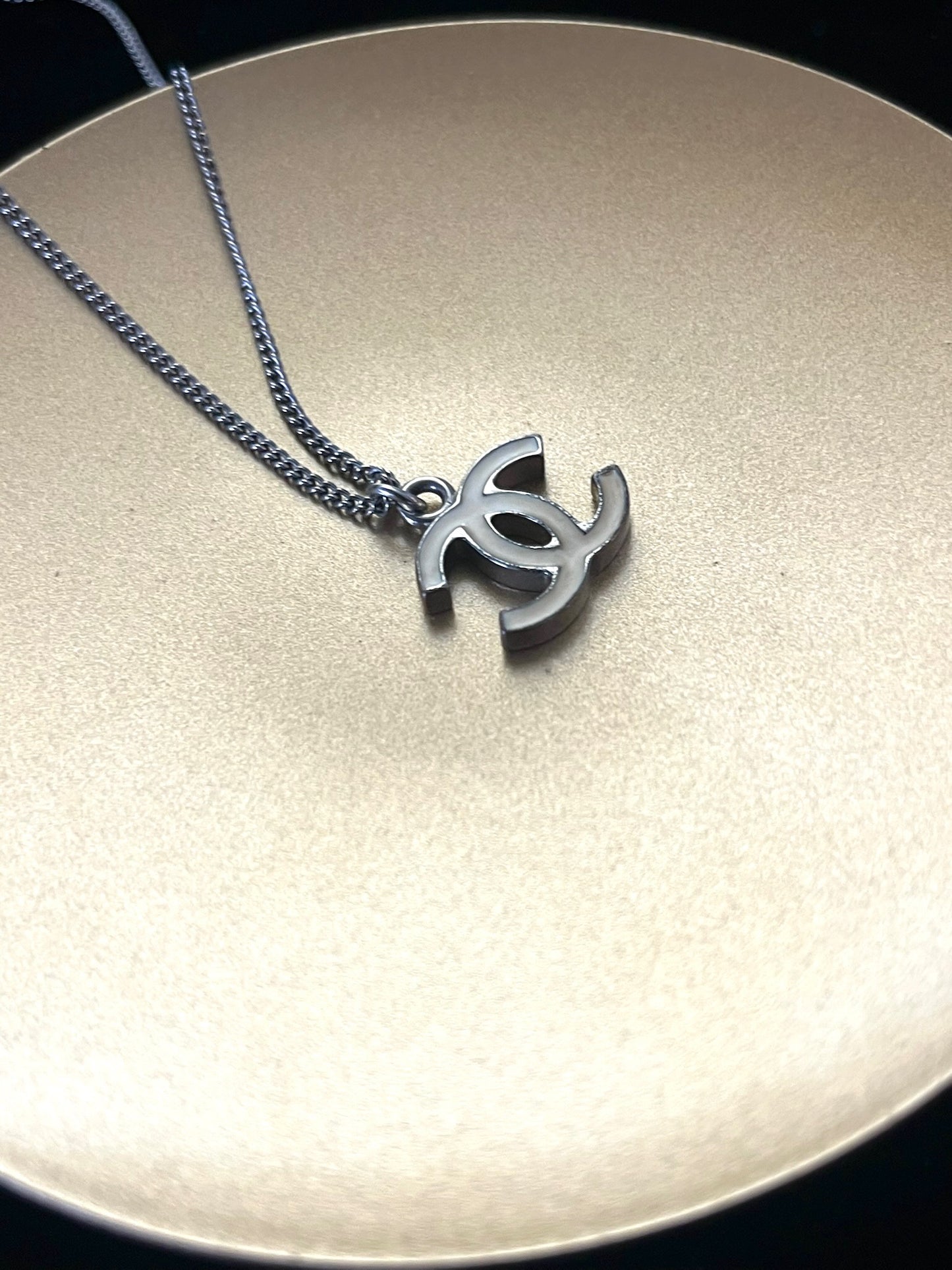 Chanel 2007 Classic Ivory Double C Necklace