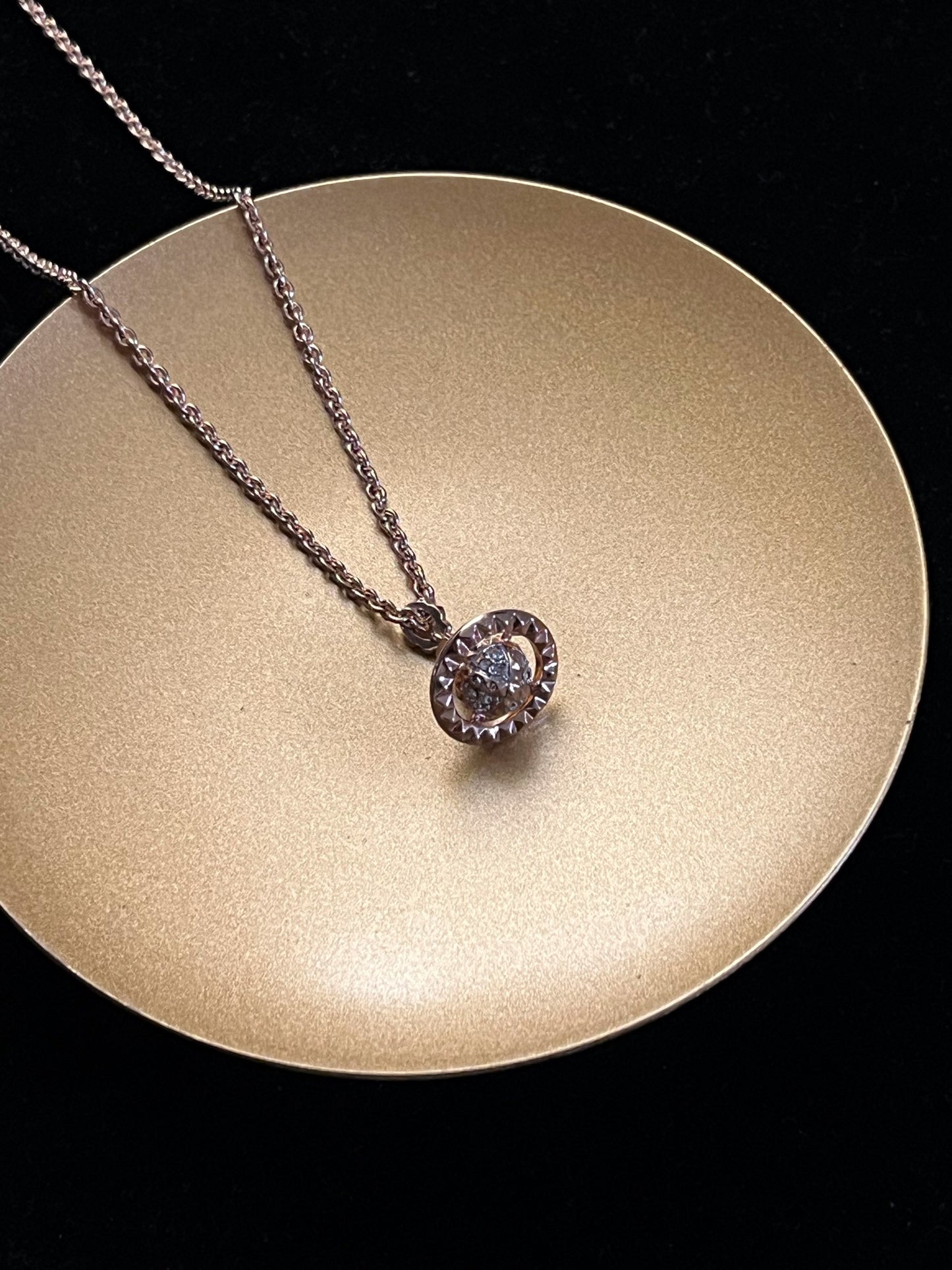 Vintage Vivienne Westwood Rose Gold Orb Pendant Necklace