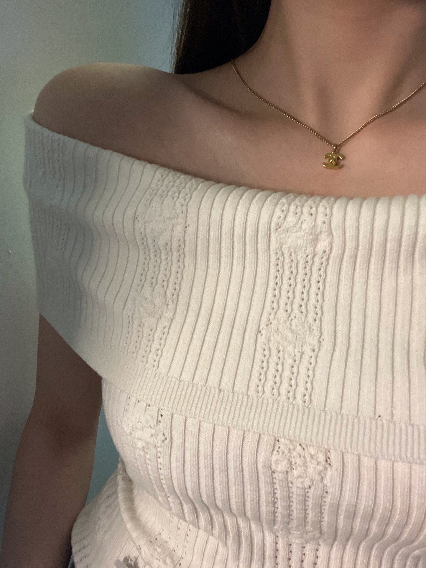 Chanel 2010 Vintage Mini Turnlock Clasp Necklace
