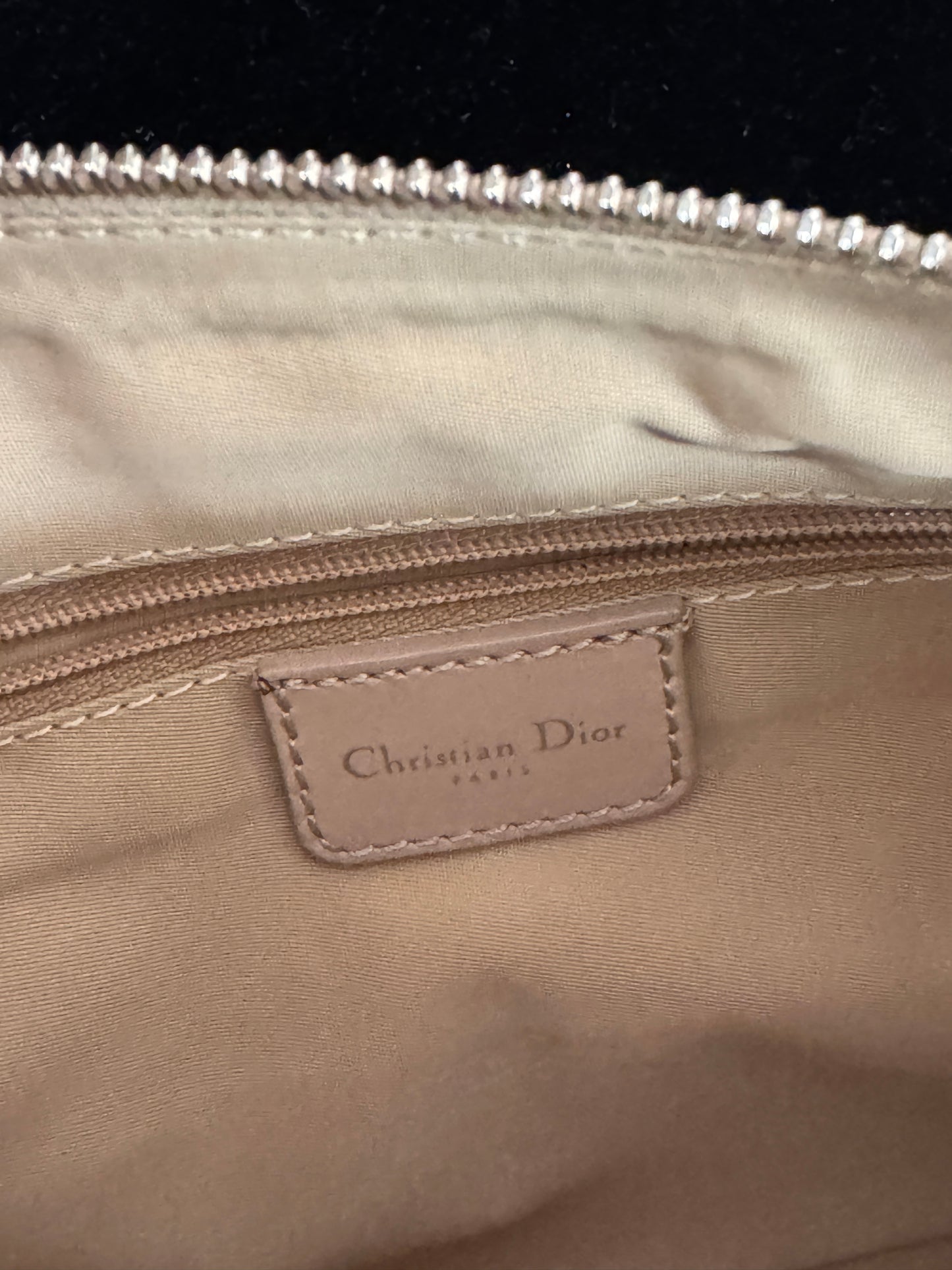 Dior Vintage Oblique Floral Embellished Shoulder Bag