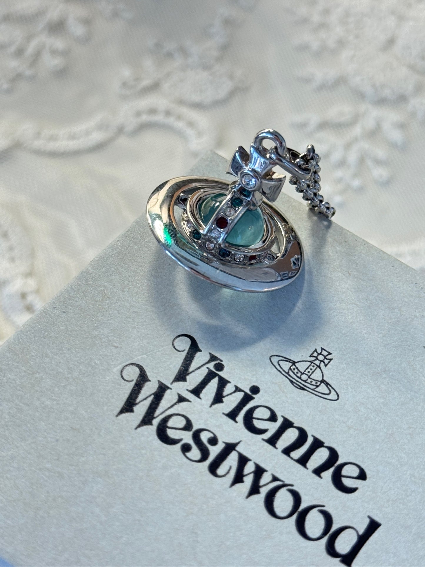 Vivienne Westwood Orb Pendant Necklace – Silver Tone