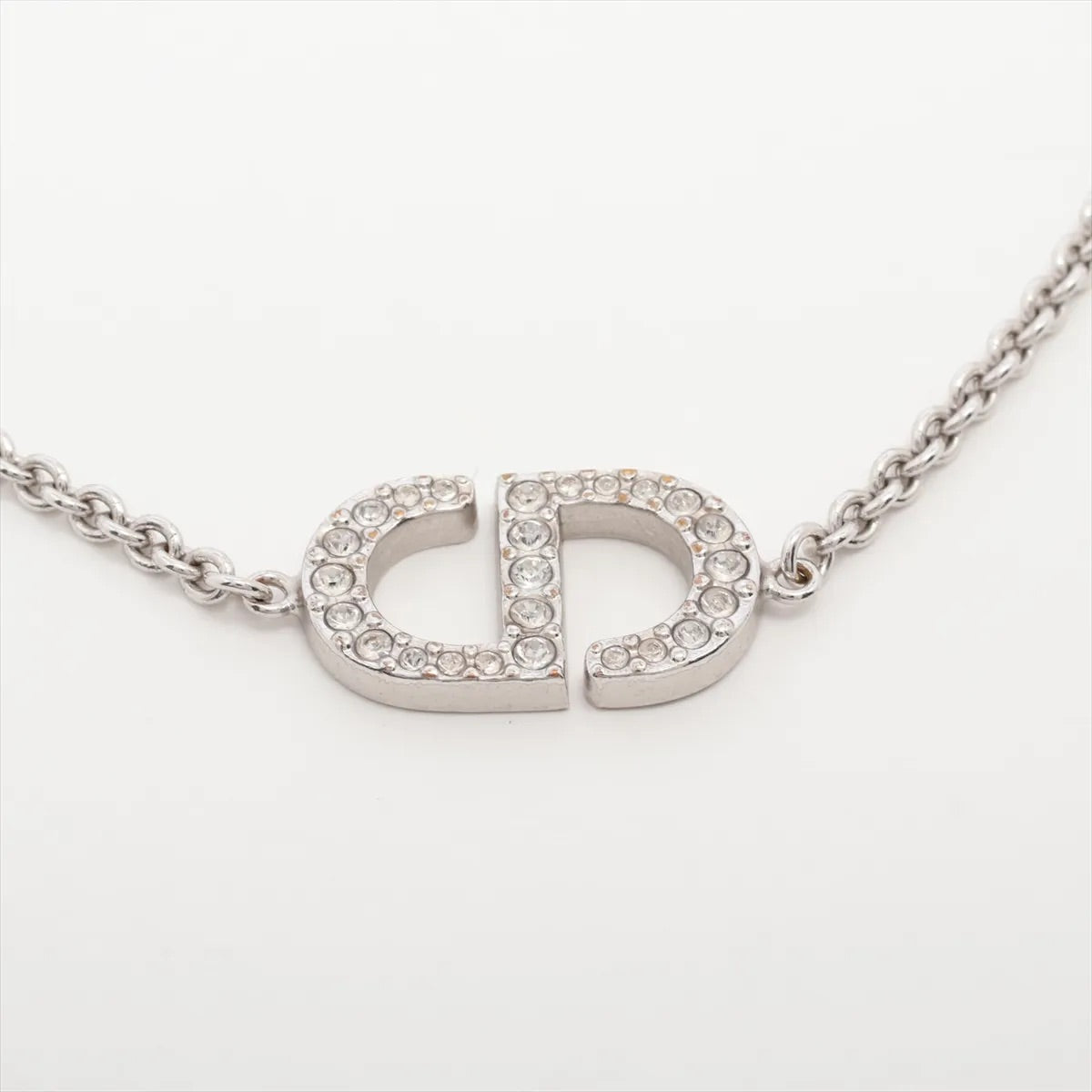 Dior Silver Pavé CD Logo Bracelet