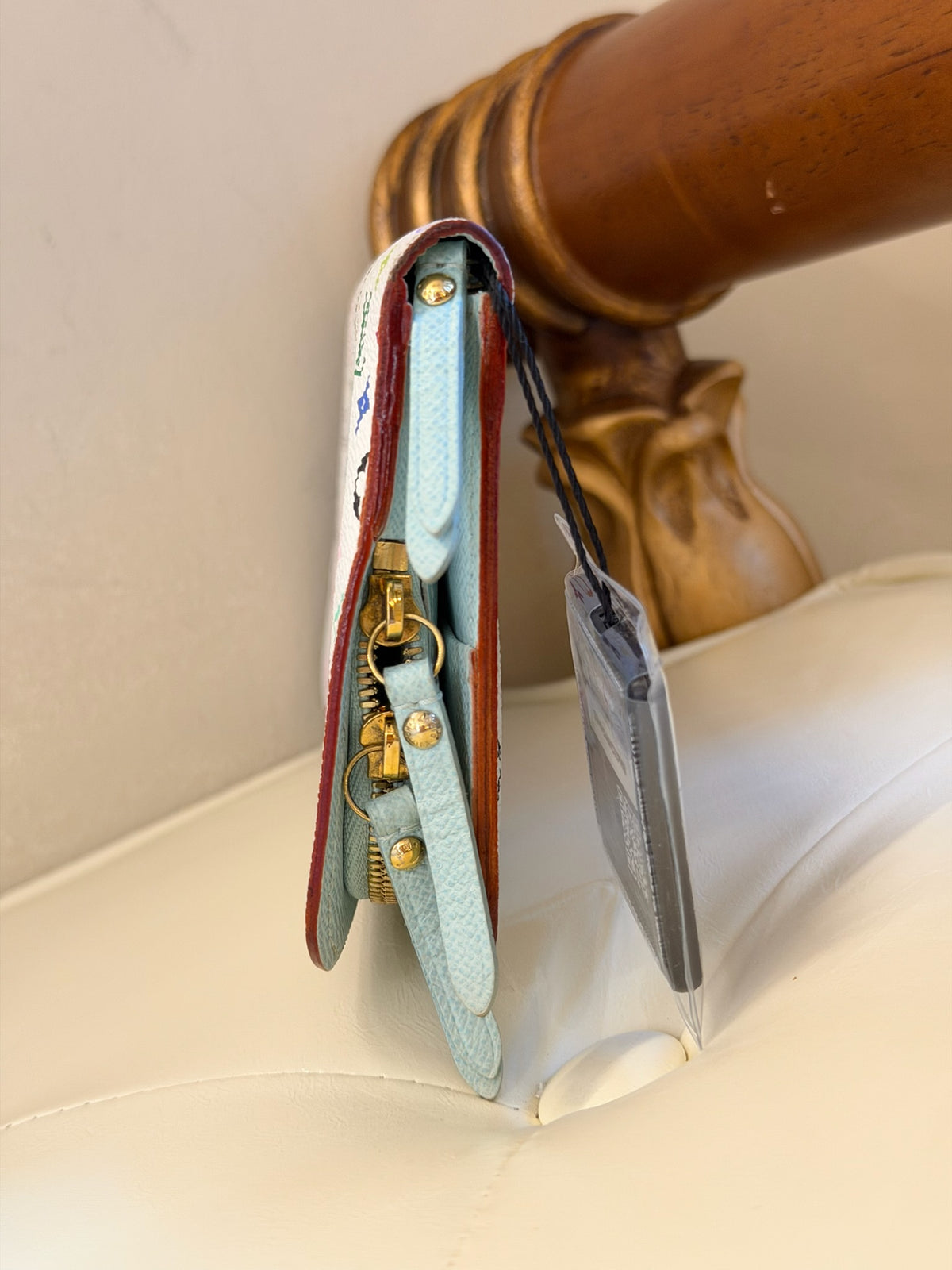 Takashi Murakami X Louis Vuitton White Monogram Multicolore Long Wallet