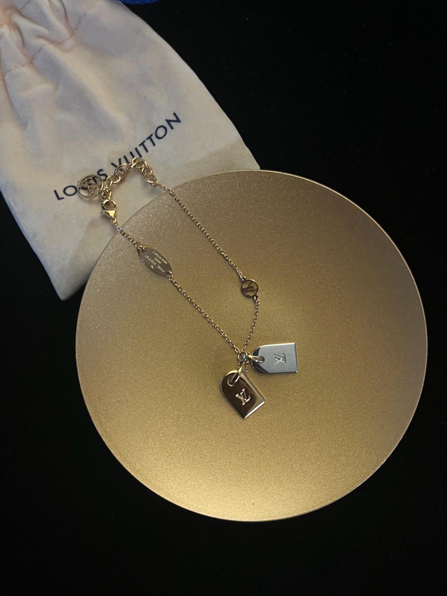 Louis Vuitton Two-Tone Twin Tag Bracelet