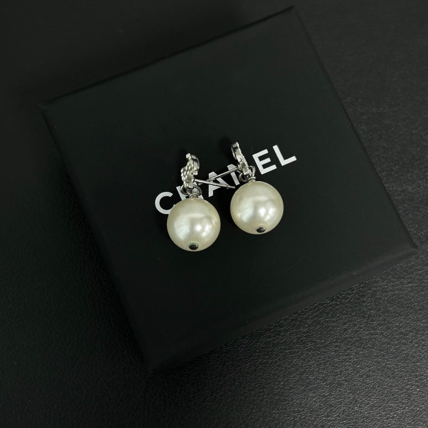 Chanel Classic CC Pearls Earrings