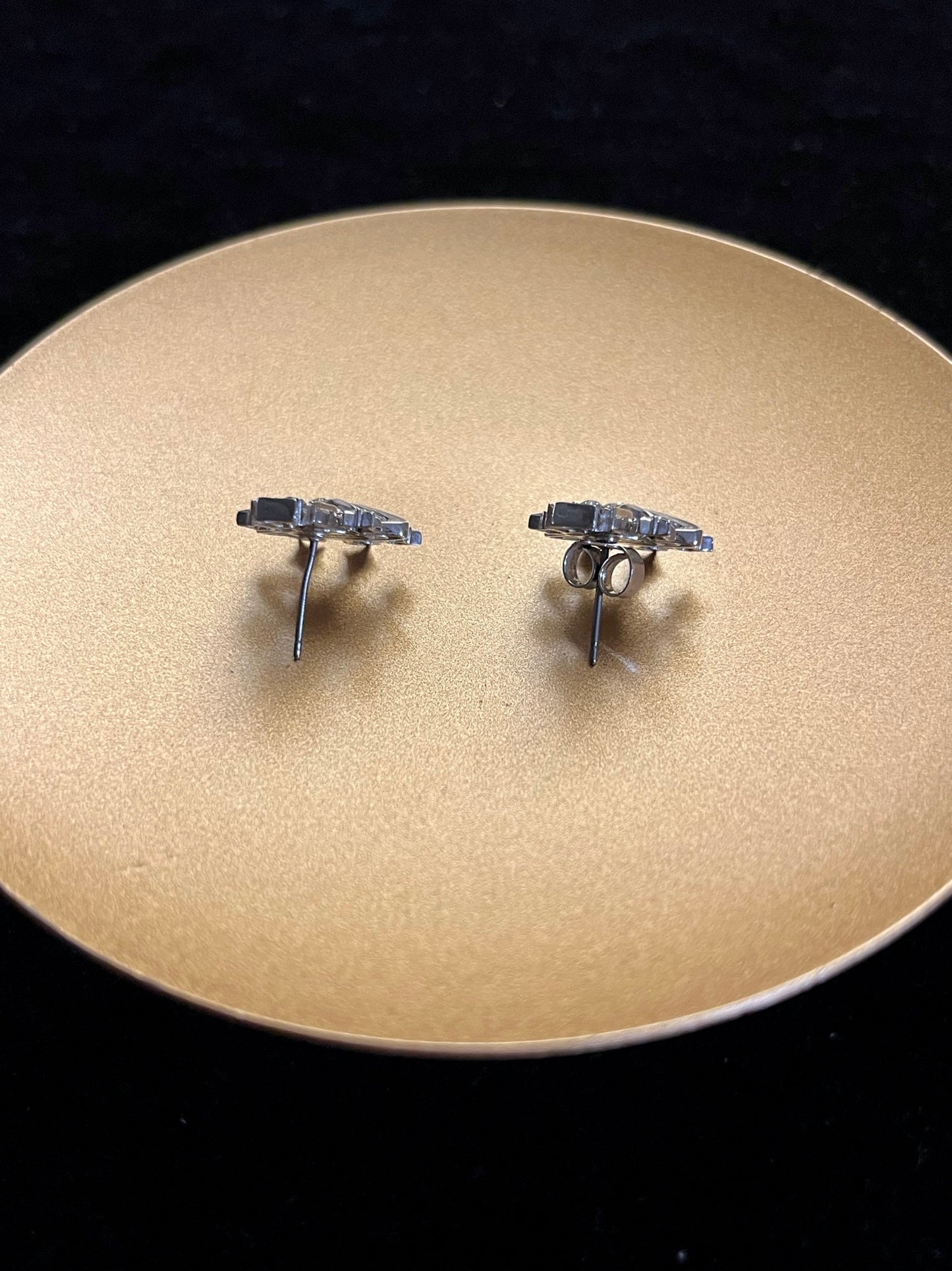 Vintage Vivienne Westwood Rare Orb & Star Crystal Stud Earrings