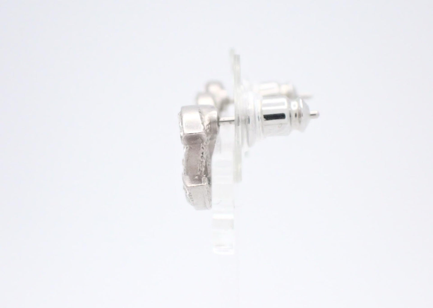 Chanel 2015 Mini Double C Crystal Stud Earrings