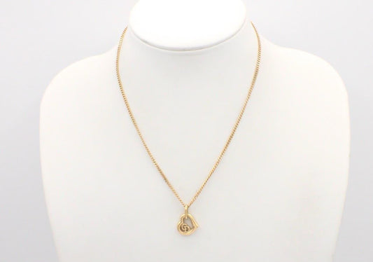 Vintage Dior Hollow Heart CD Adjustable Necklace