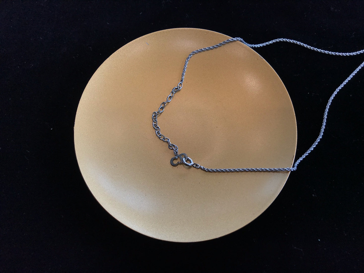 Dior Vintage Silver-Tone Braided CD Adjustable Necklace