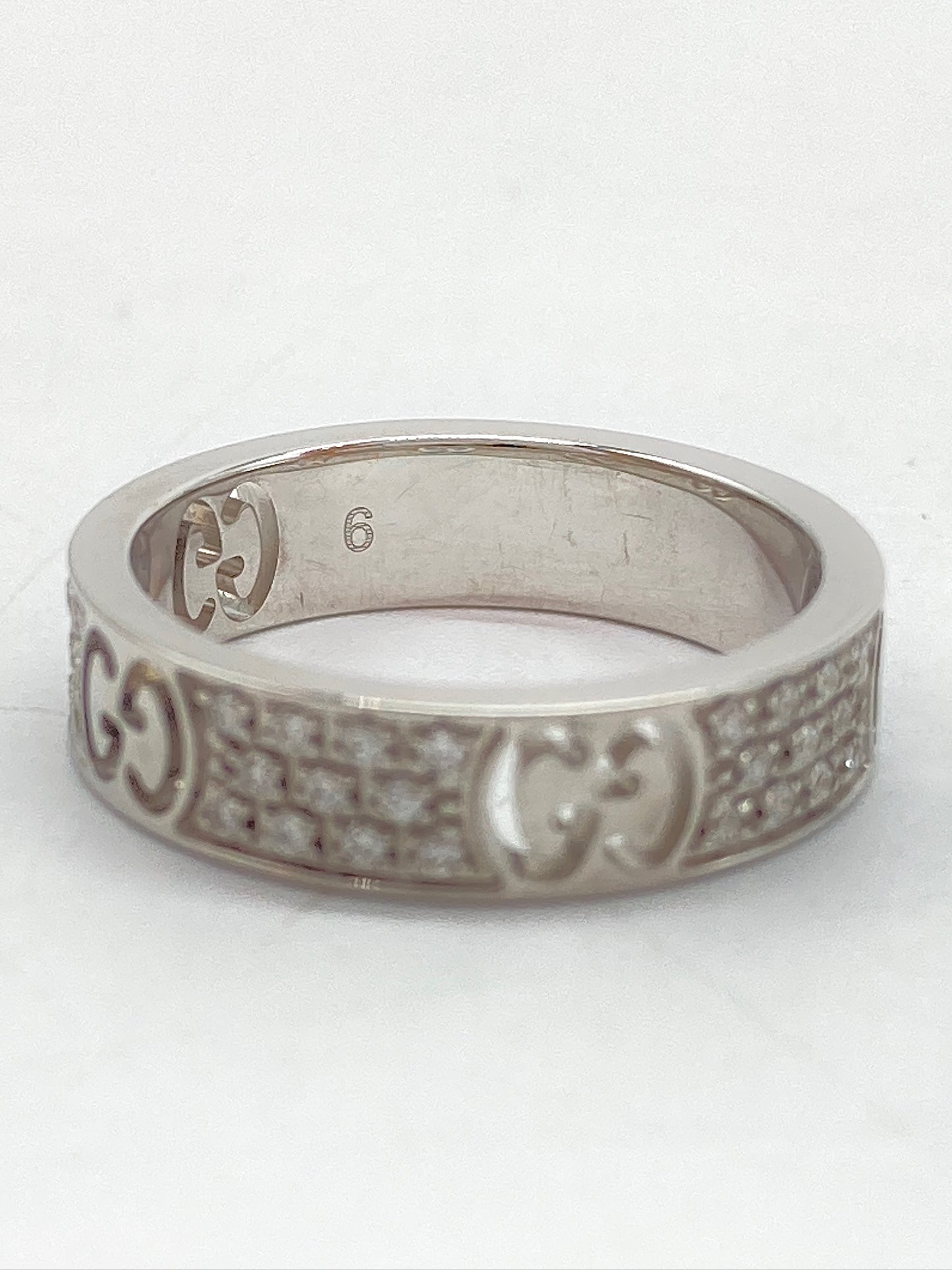 Gucci Stardust 18K White Gold Full Diamond Ring