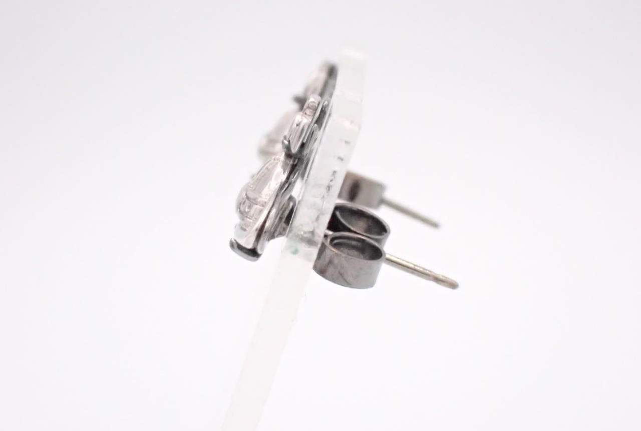 Vintage Vivienne Westwood Silver Orb Stud Earrings