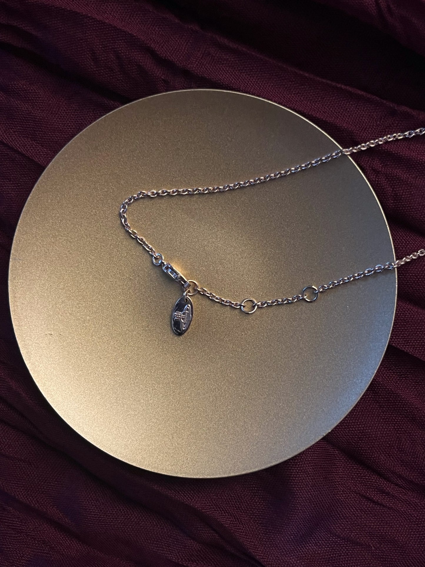 Vintage Vivienne Westwood Gold & Silver-Tone Pavé Mini Orb Necklace