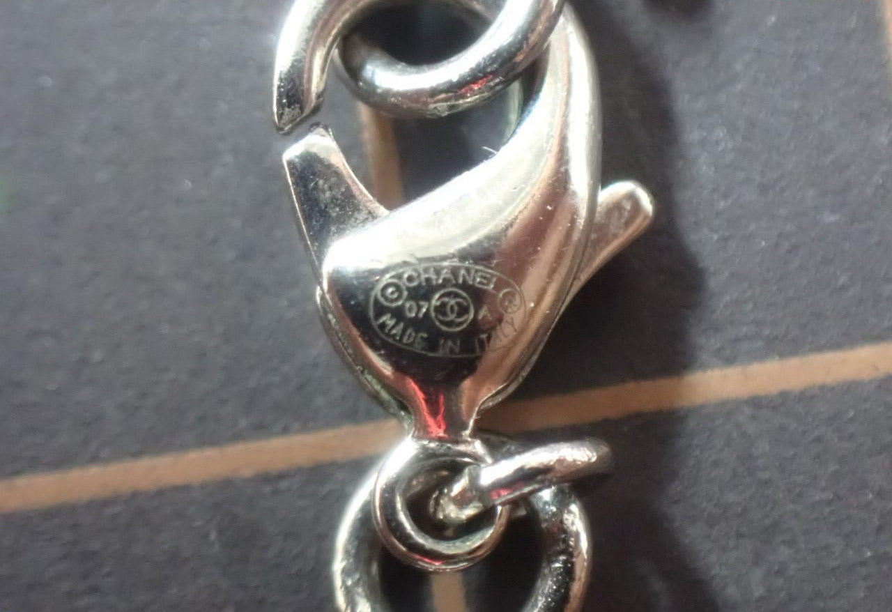 Chanel 2007 Cream Pearl CC Pendant Necklace