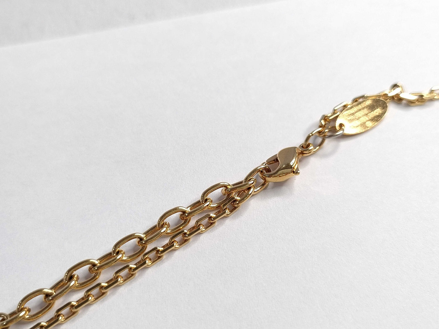 Vintage Louis Vuitton Purple Crystal Two-Tone Adjustable Necklace