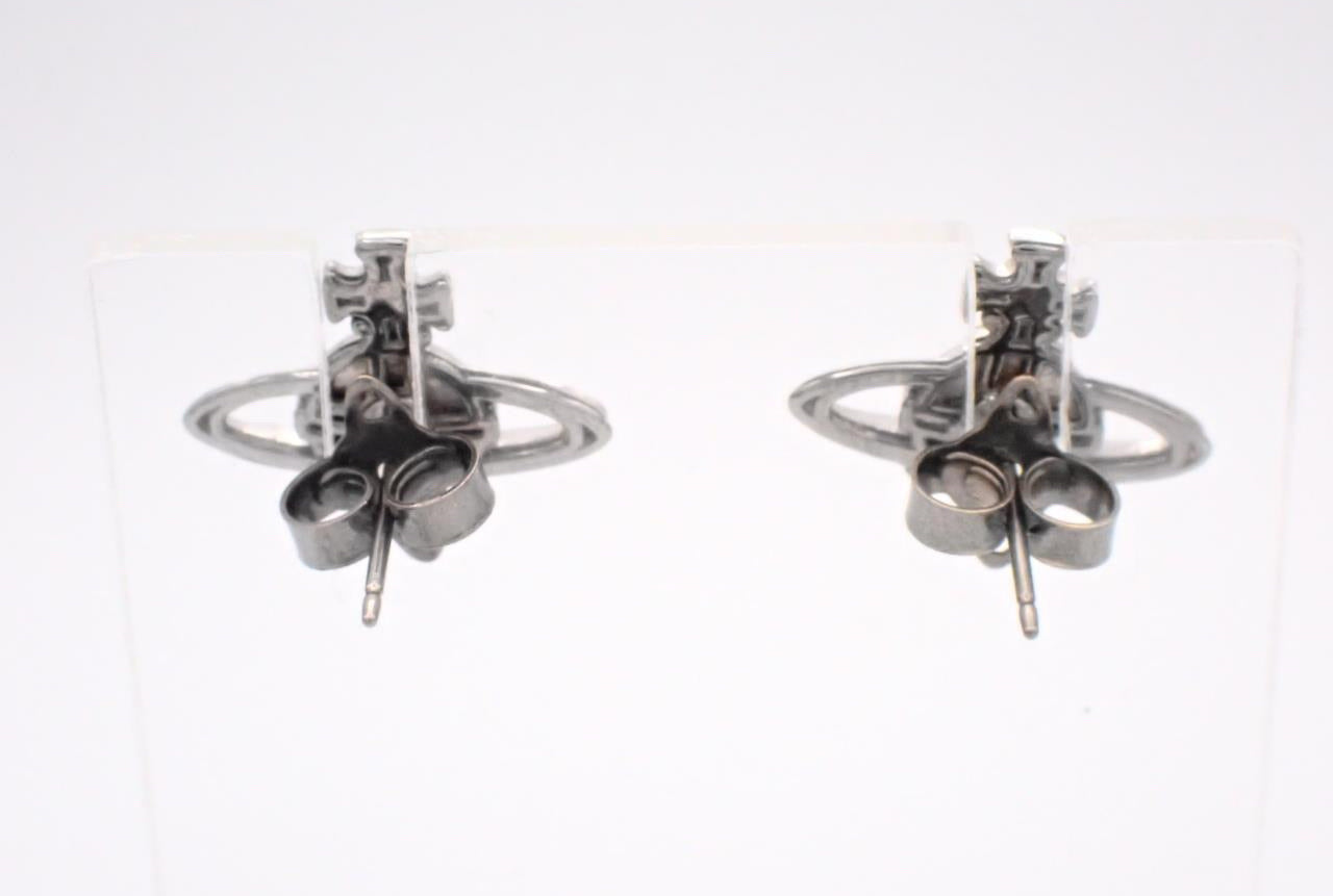 Vintage Vivienne Westwood Silver Orb Stud Earrings