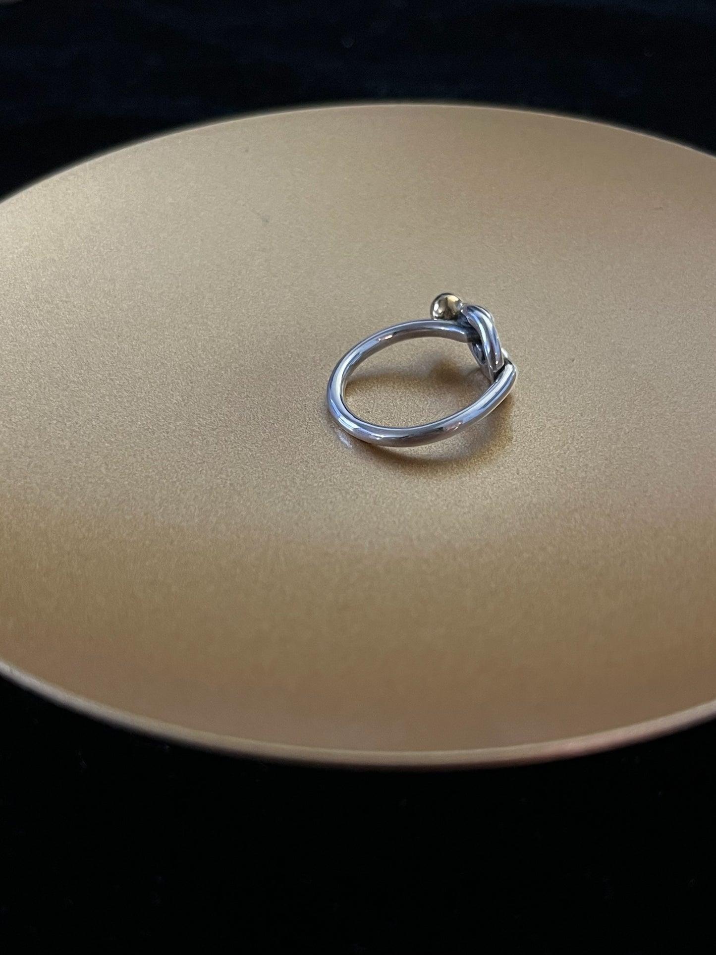 Tiffany Knot 925 Silver & 18K Gold Ring