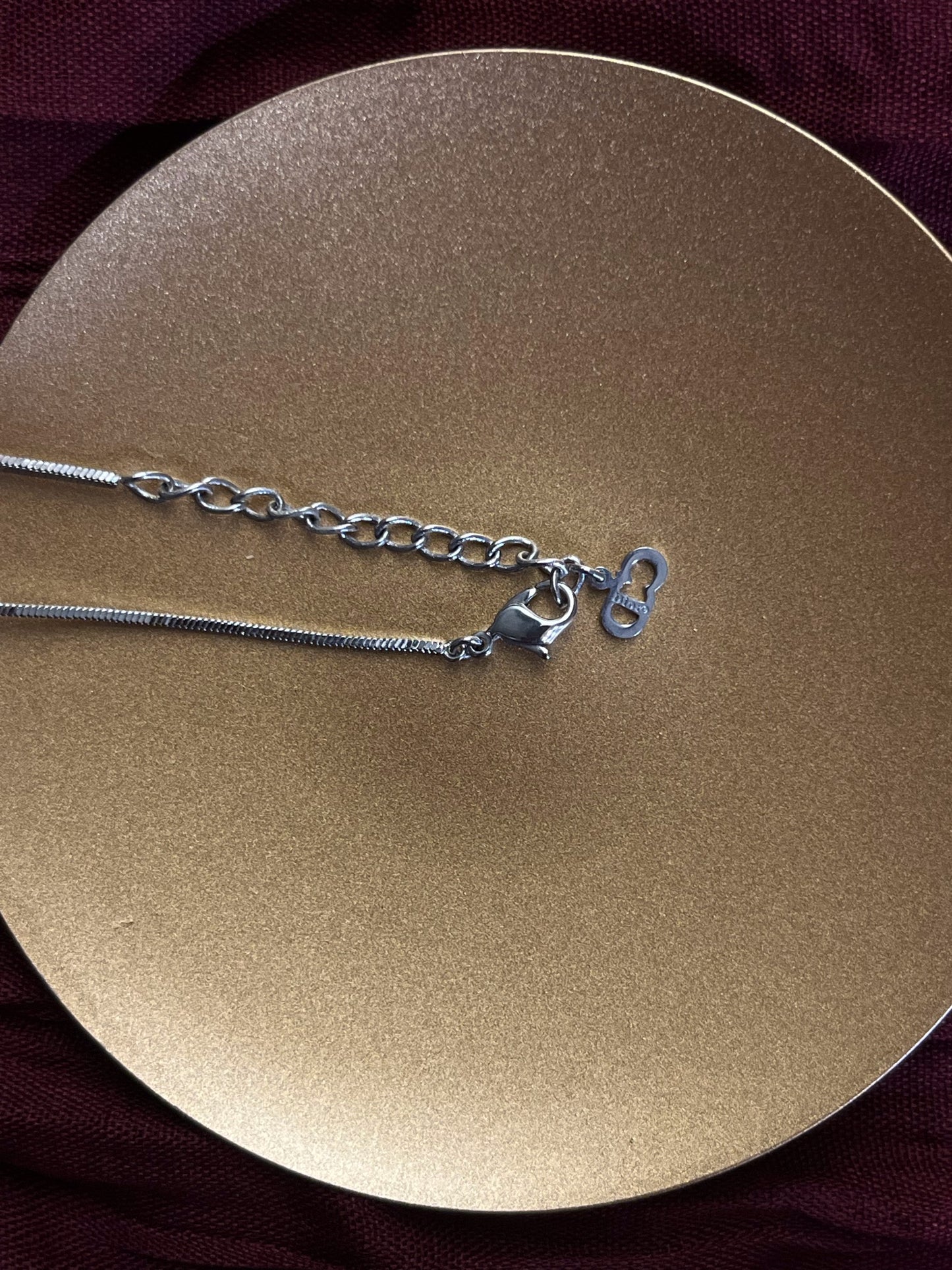 Vintage Dior Rasafari Collection Pink “No. 2” Sports Tag Necklace